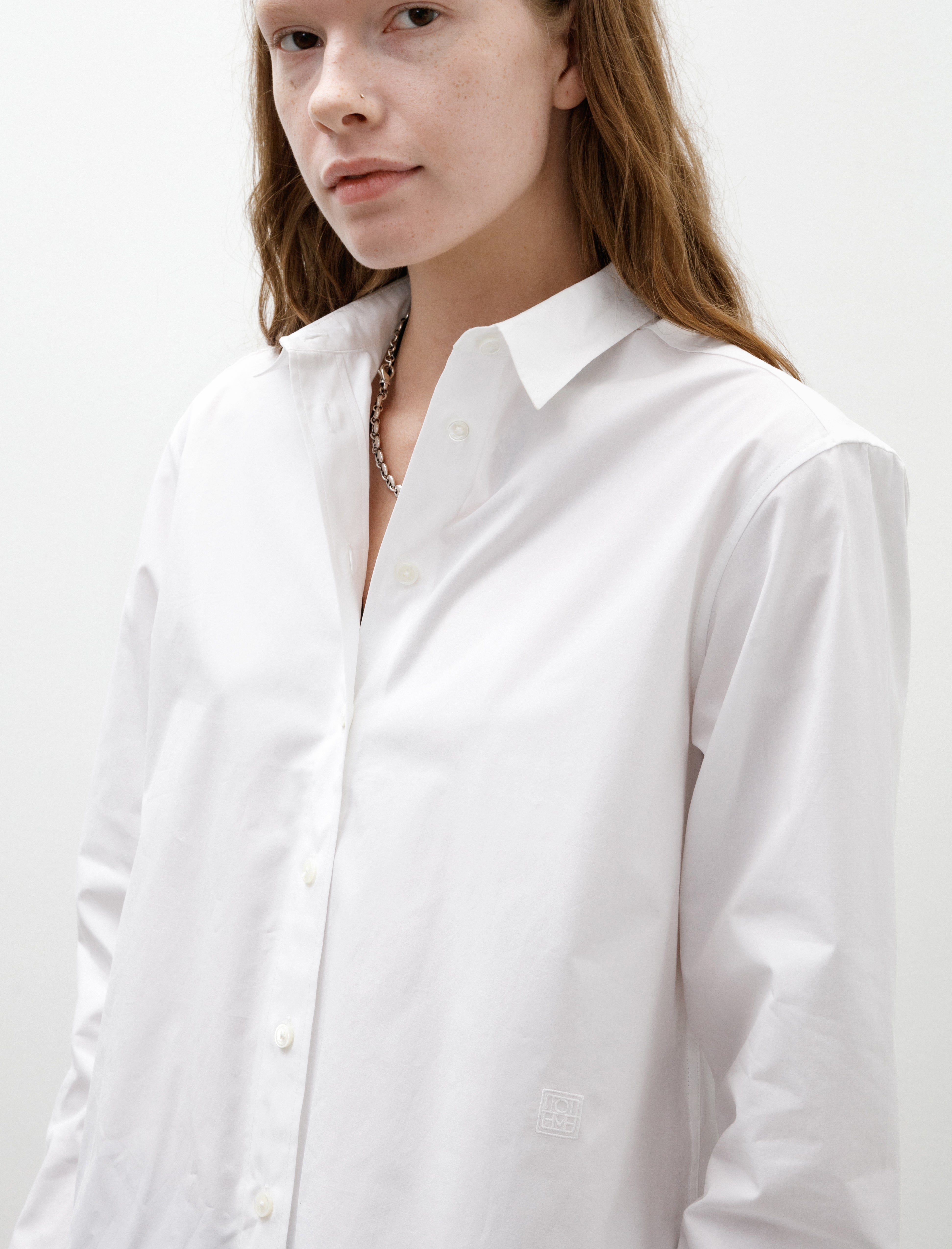 Totême Signature Cotton Shirt White