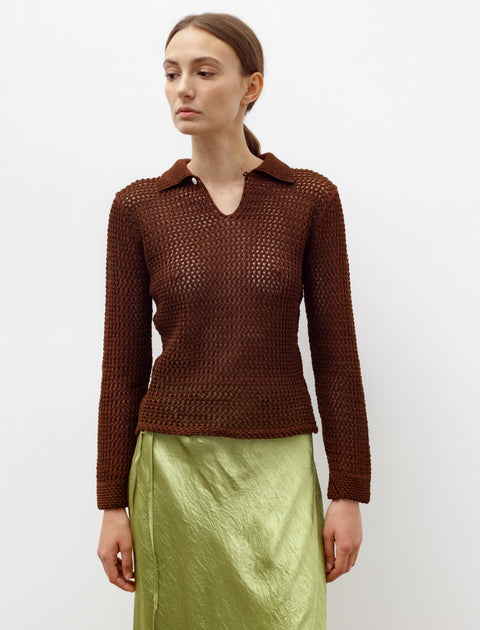 Bode Willows Pullover Brown