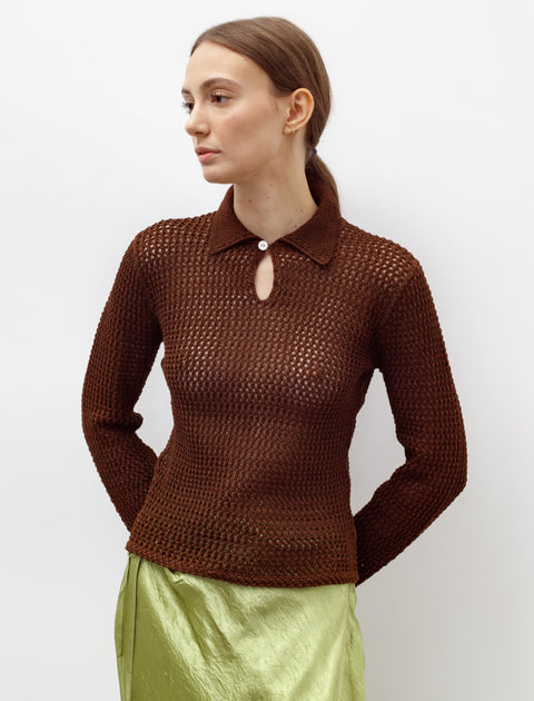 Bode Willows Pullover Brown