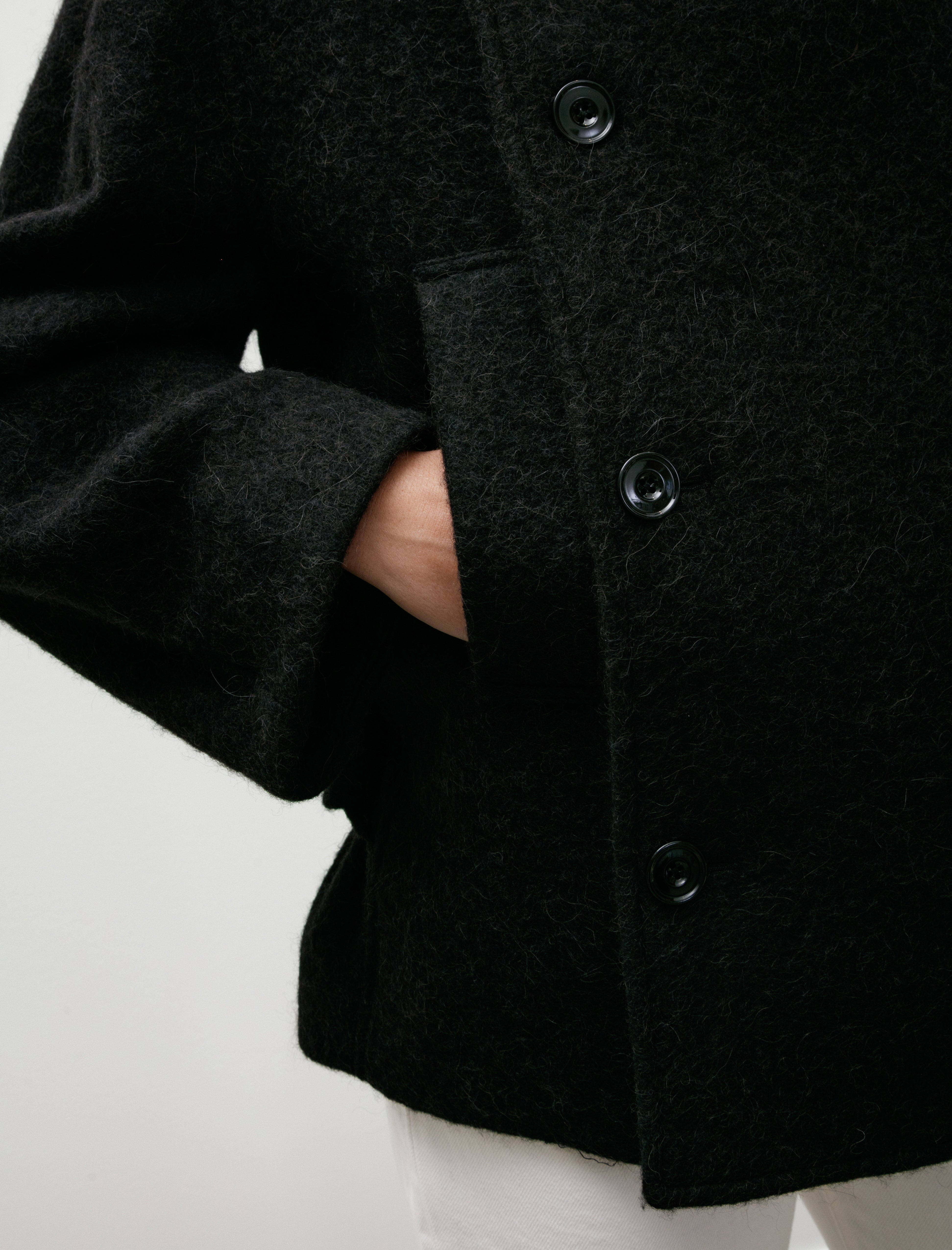 Lemaire Cropped Blouson Black