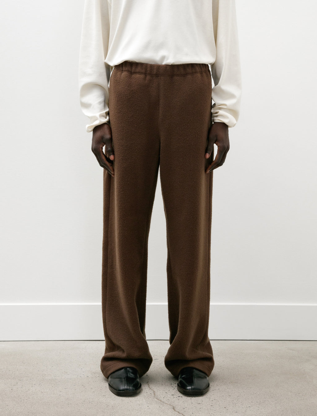 Rier Wool Fleece Trousers Castoro – Neighbour