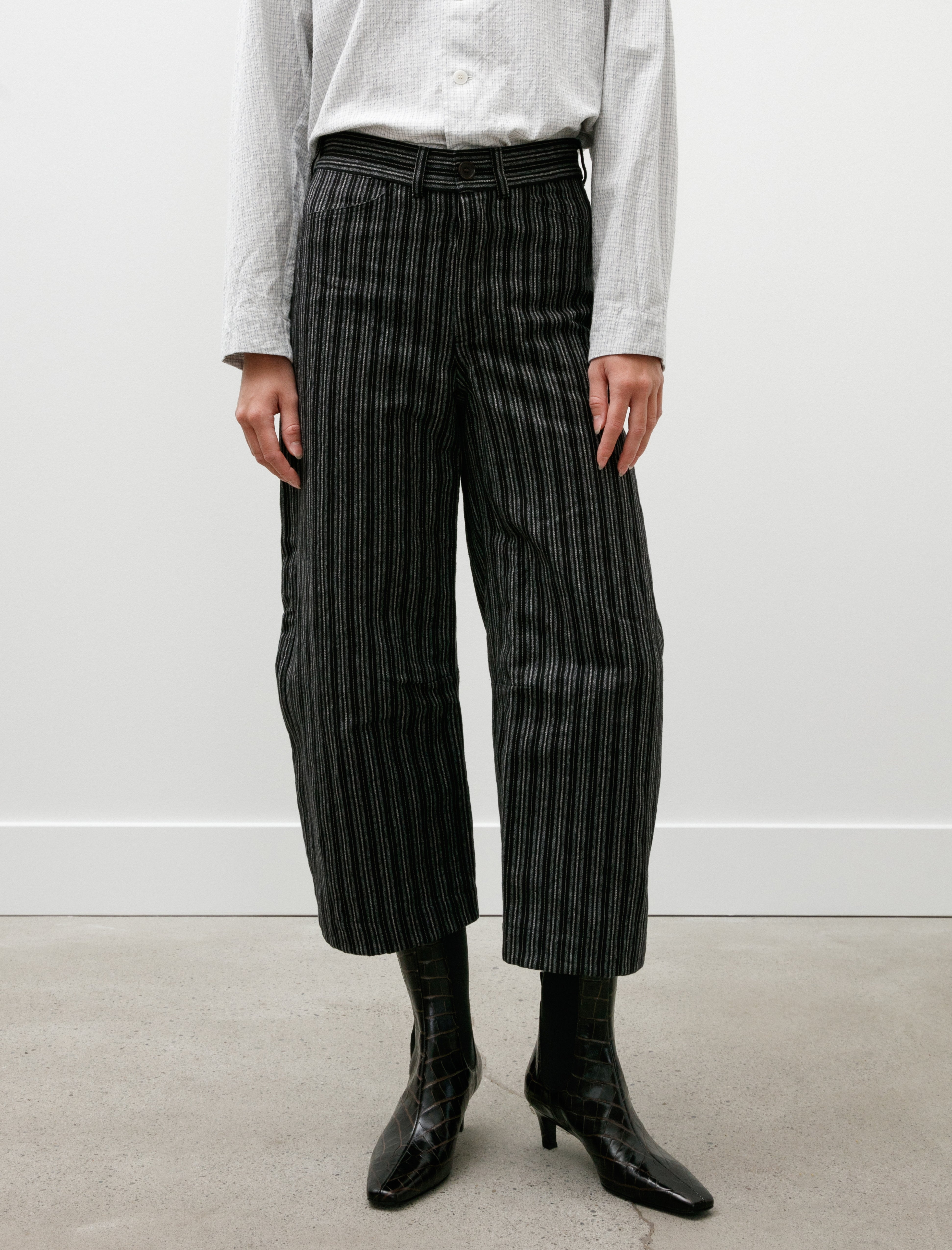 Unkruid Inmo Trousers Black Striped Heavy Coutil