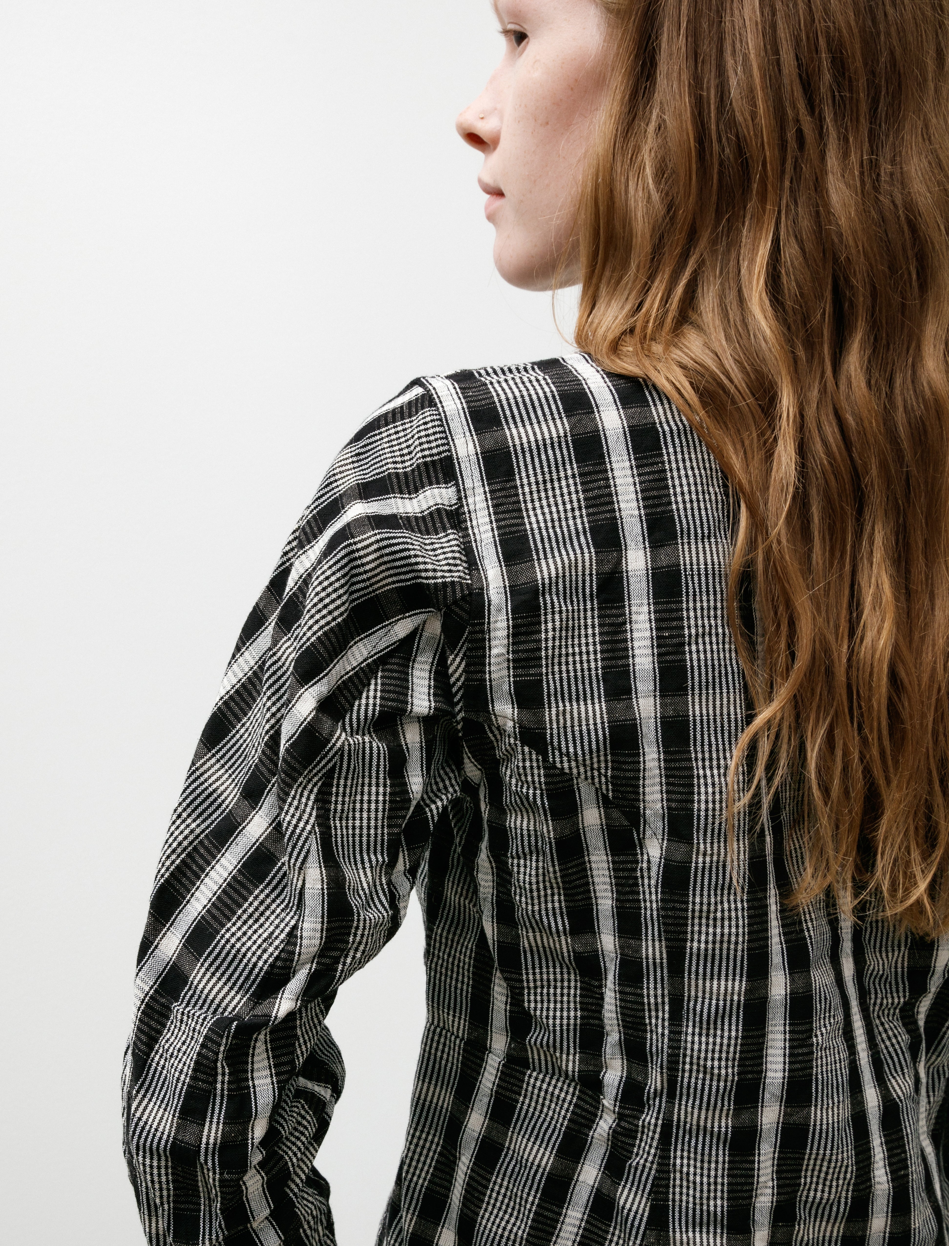 Unkruid Corset Shirt Black Wool Kelsch Cloth