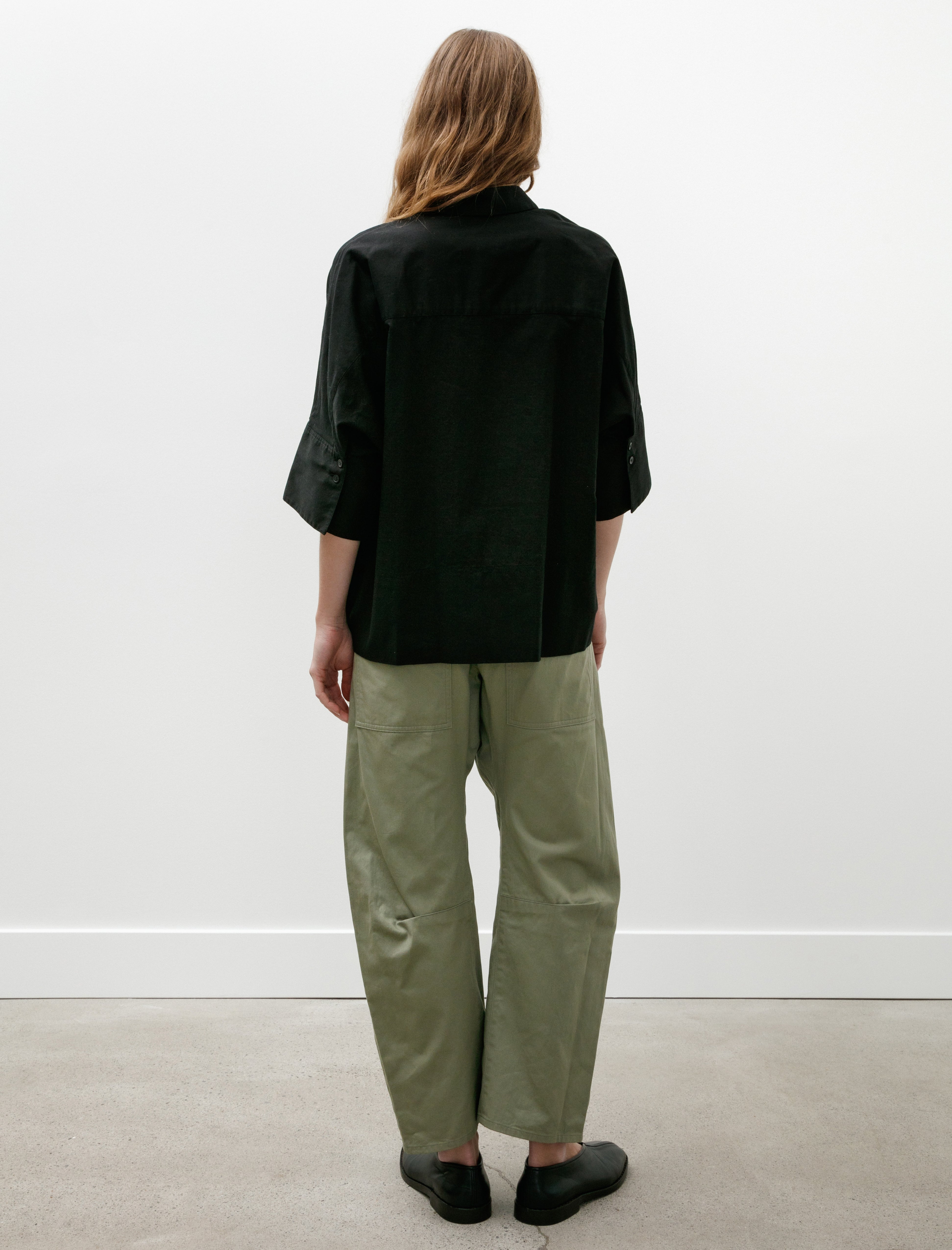 Y's by Yohji Yamamoto-Wide Gusset Pants Khaki