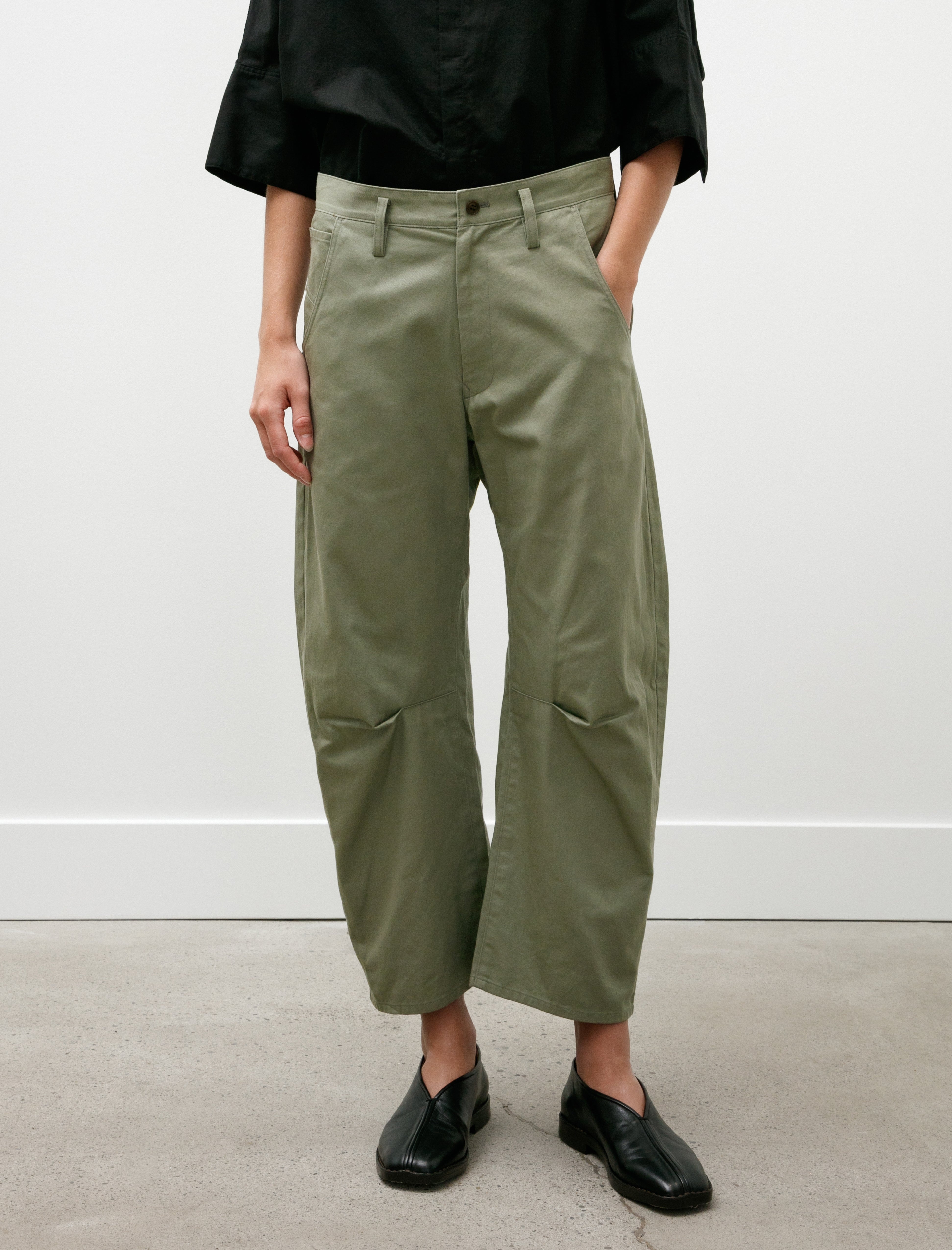 Y's by Yohji Yamamoto-Wide Gusset Pants Khaki