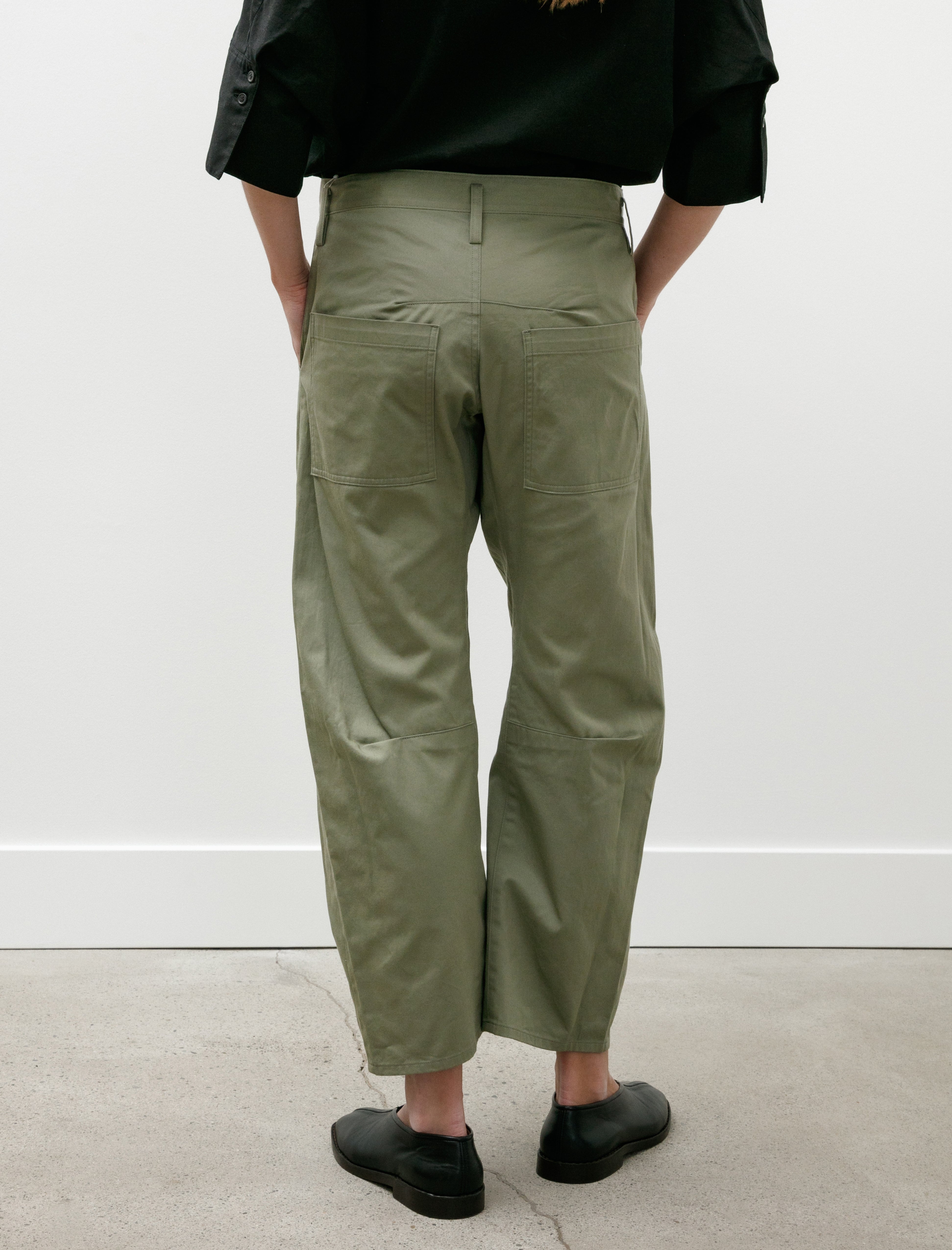 Y's by Yohji Yamamoto-Wide Gusset Pants Khaki
