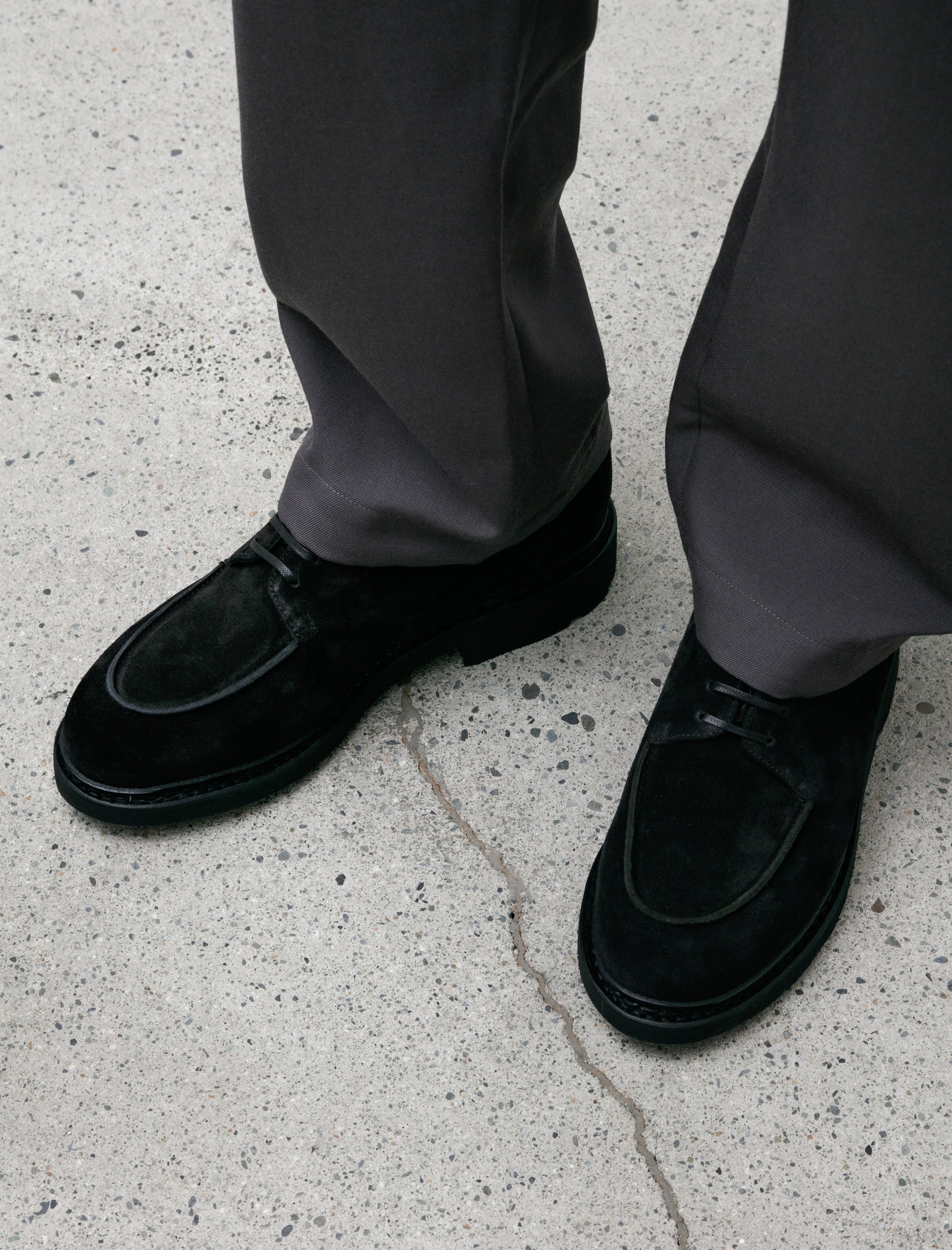 Arpenteur x Paraboot Mirage Suede Leather Black