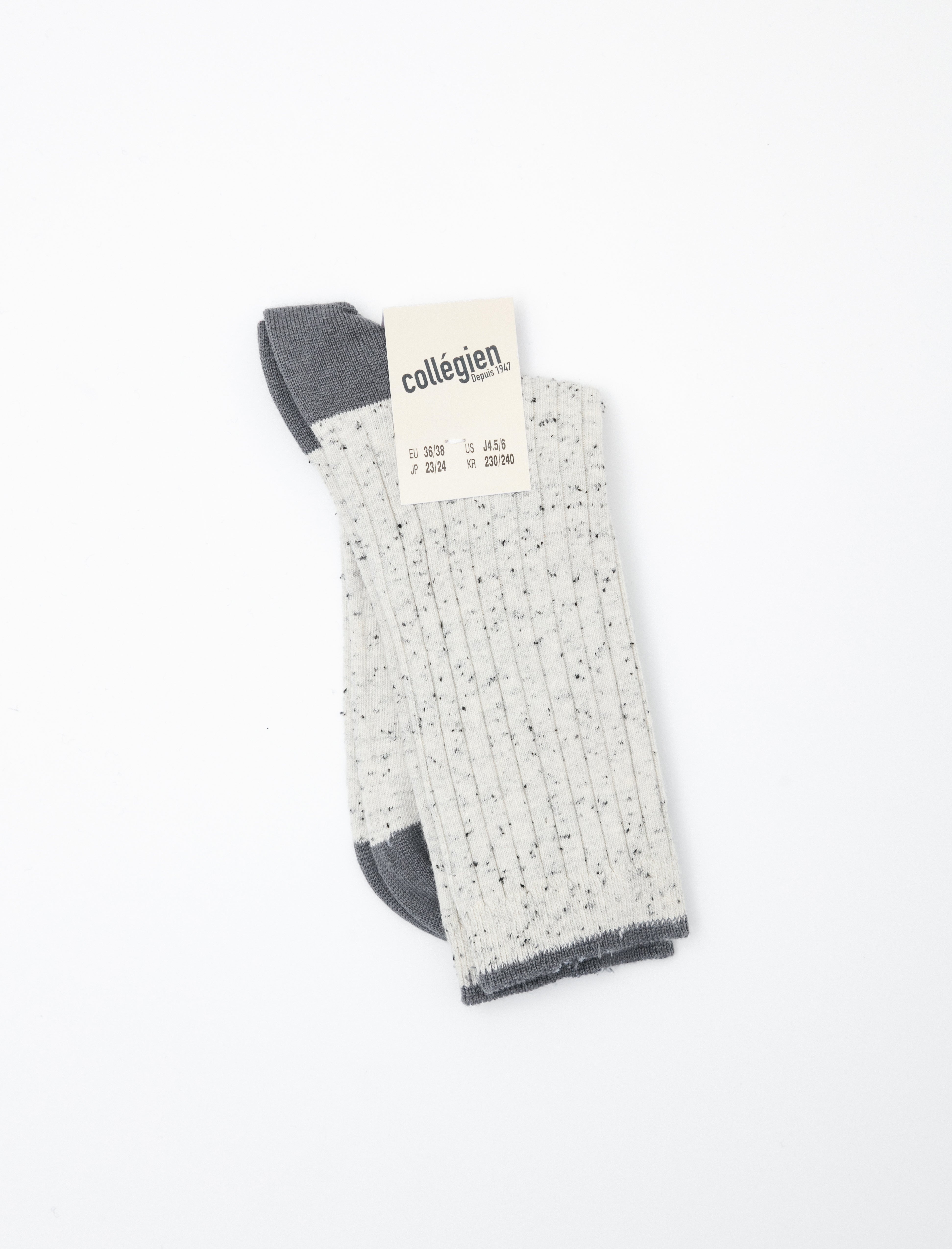 Collegien Andréa Ribbed Socks Doux Agneaux