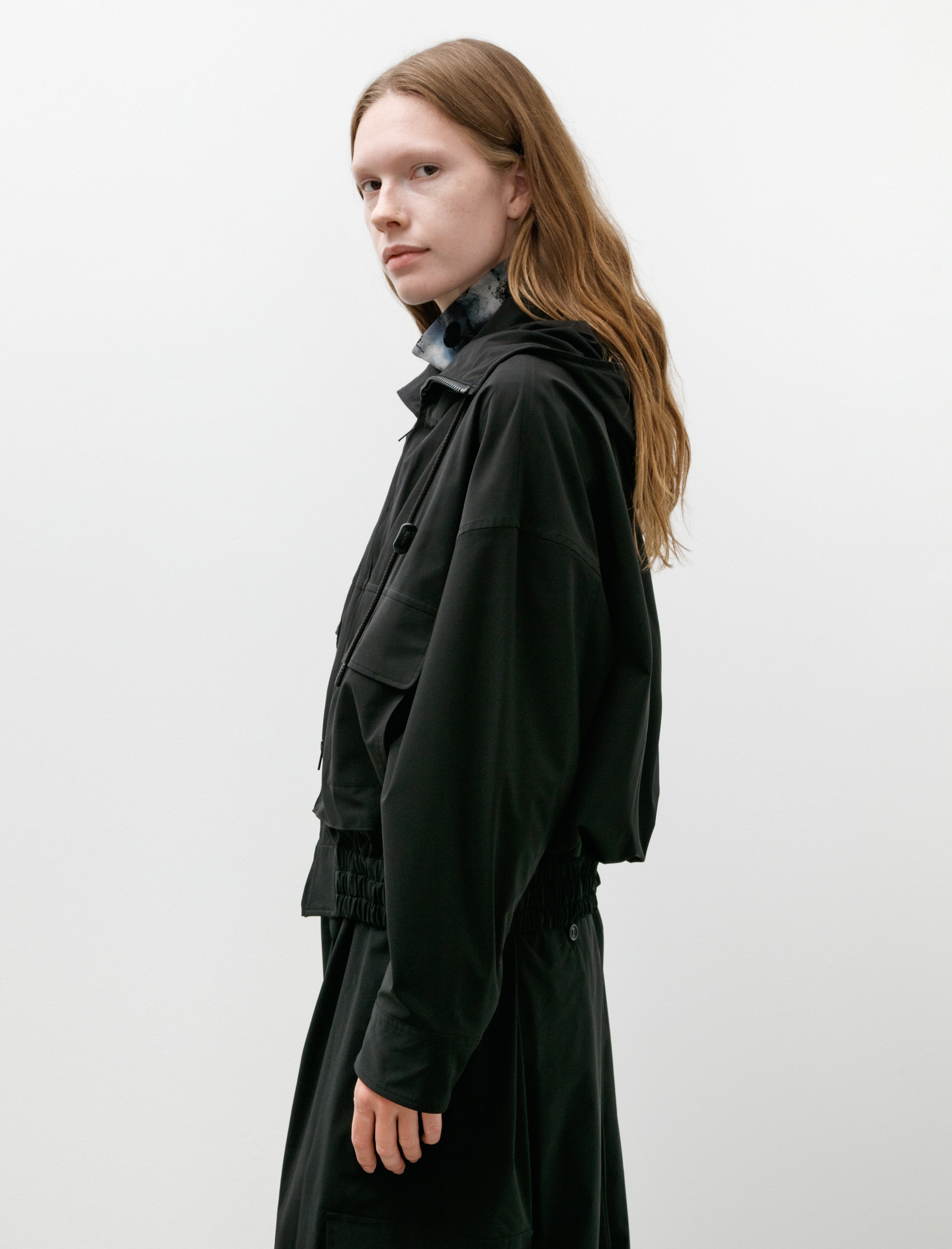 Y's by Yohji Yamamoto-Mountain Hoodie Black