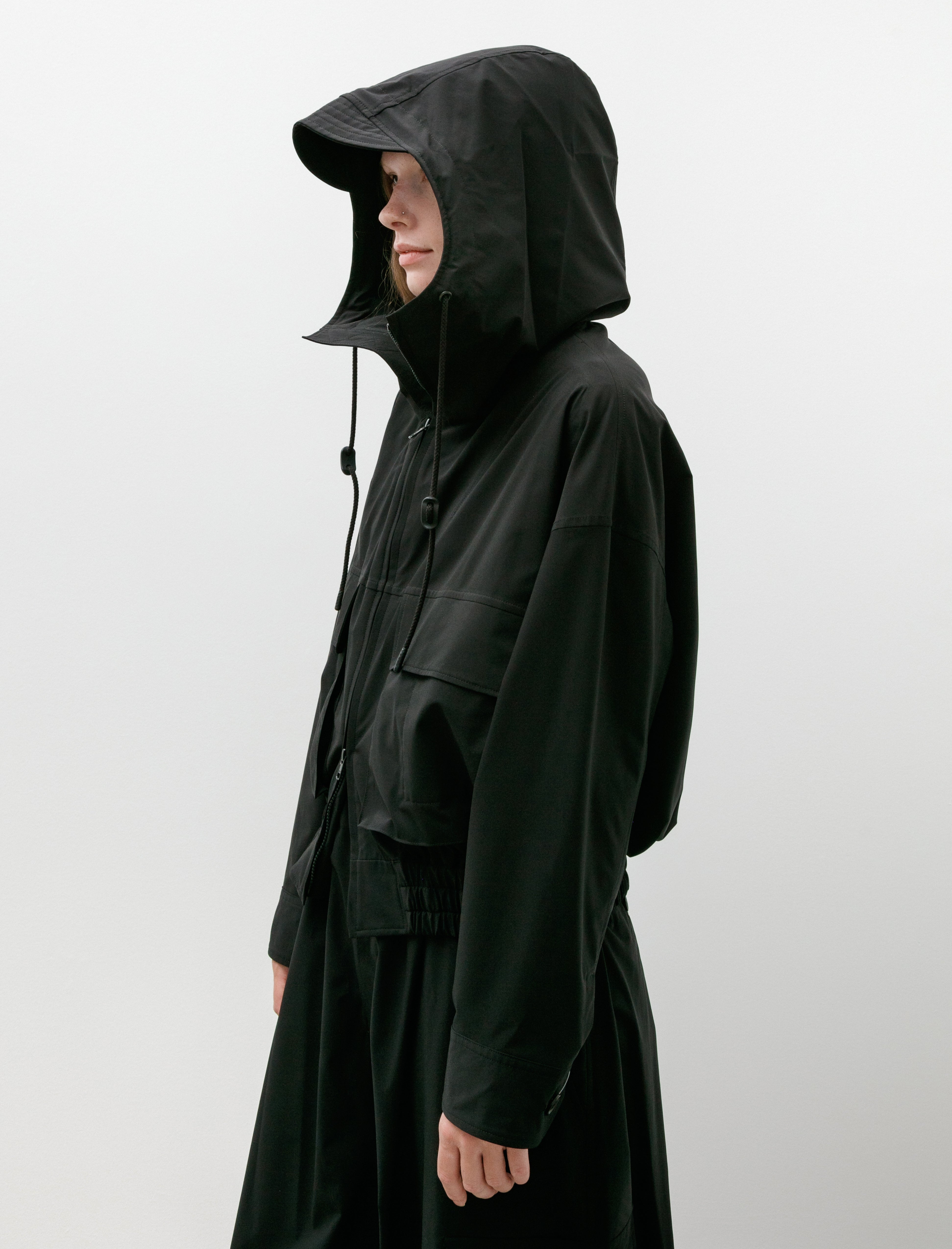 Y's by Yohji Yamamoto-Mountain Hoodie Black
