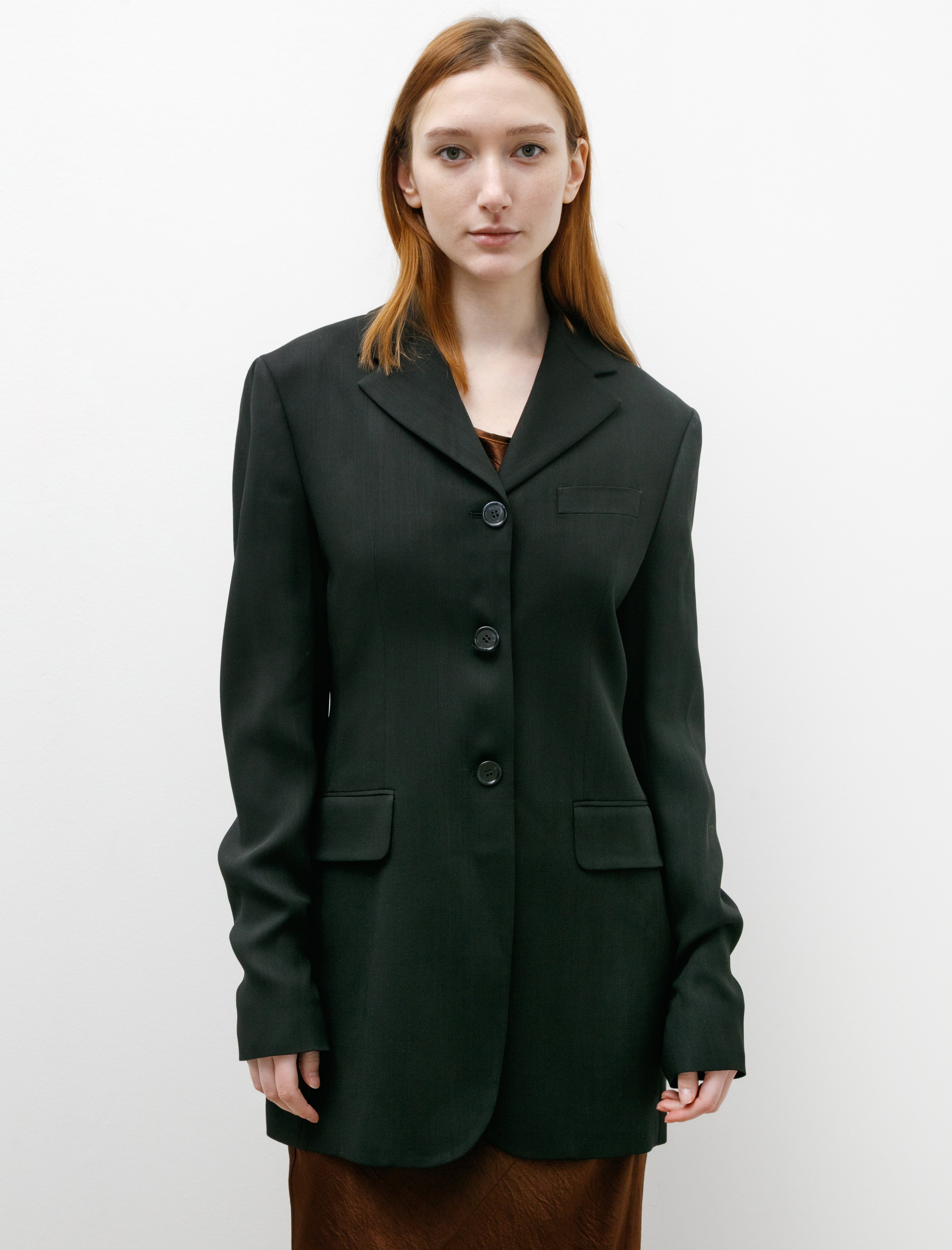 Acne Studios Fitted Suit Jacket Black