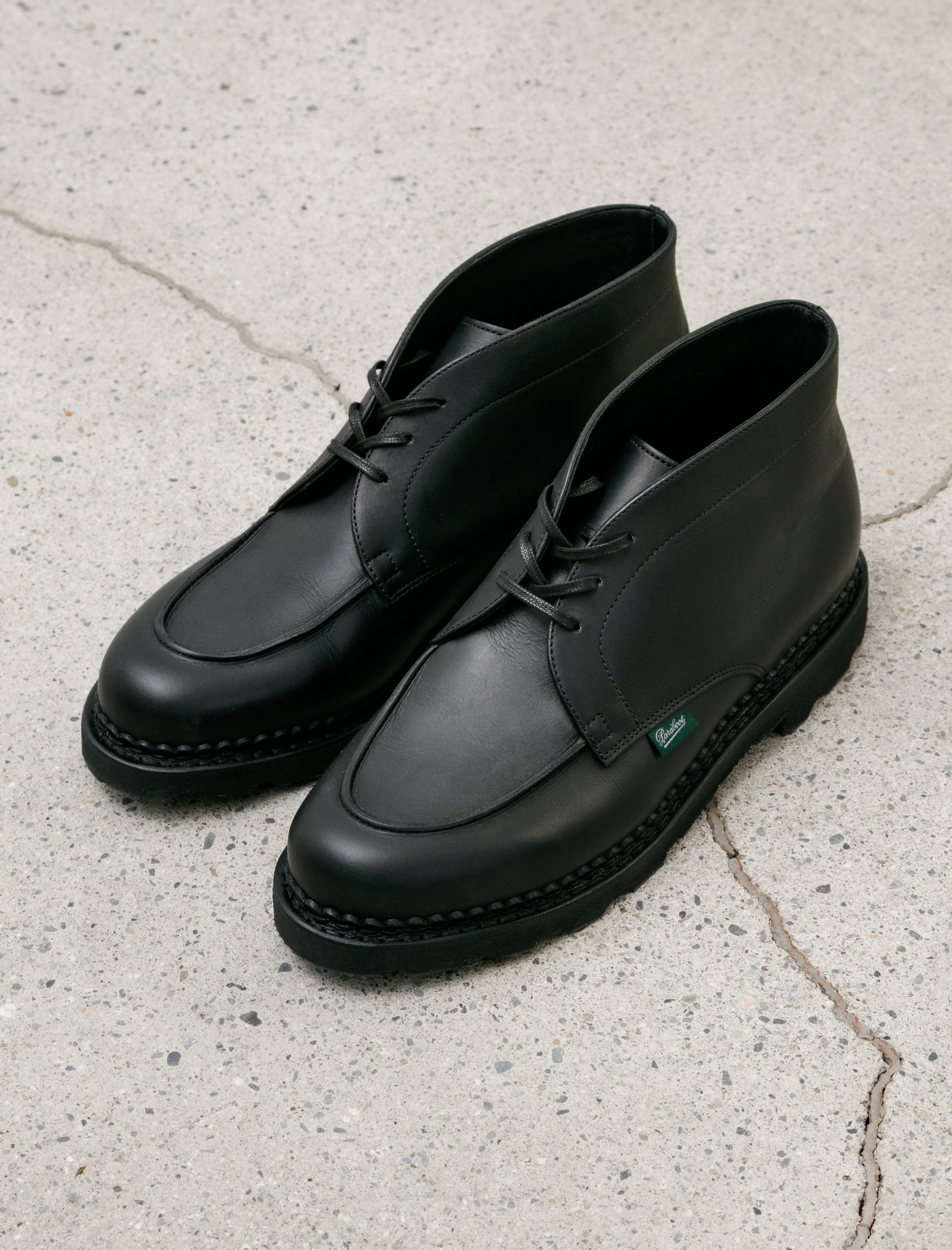 Arpenteur x Paraboot Chukka Smooth Leather Black