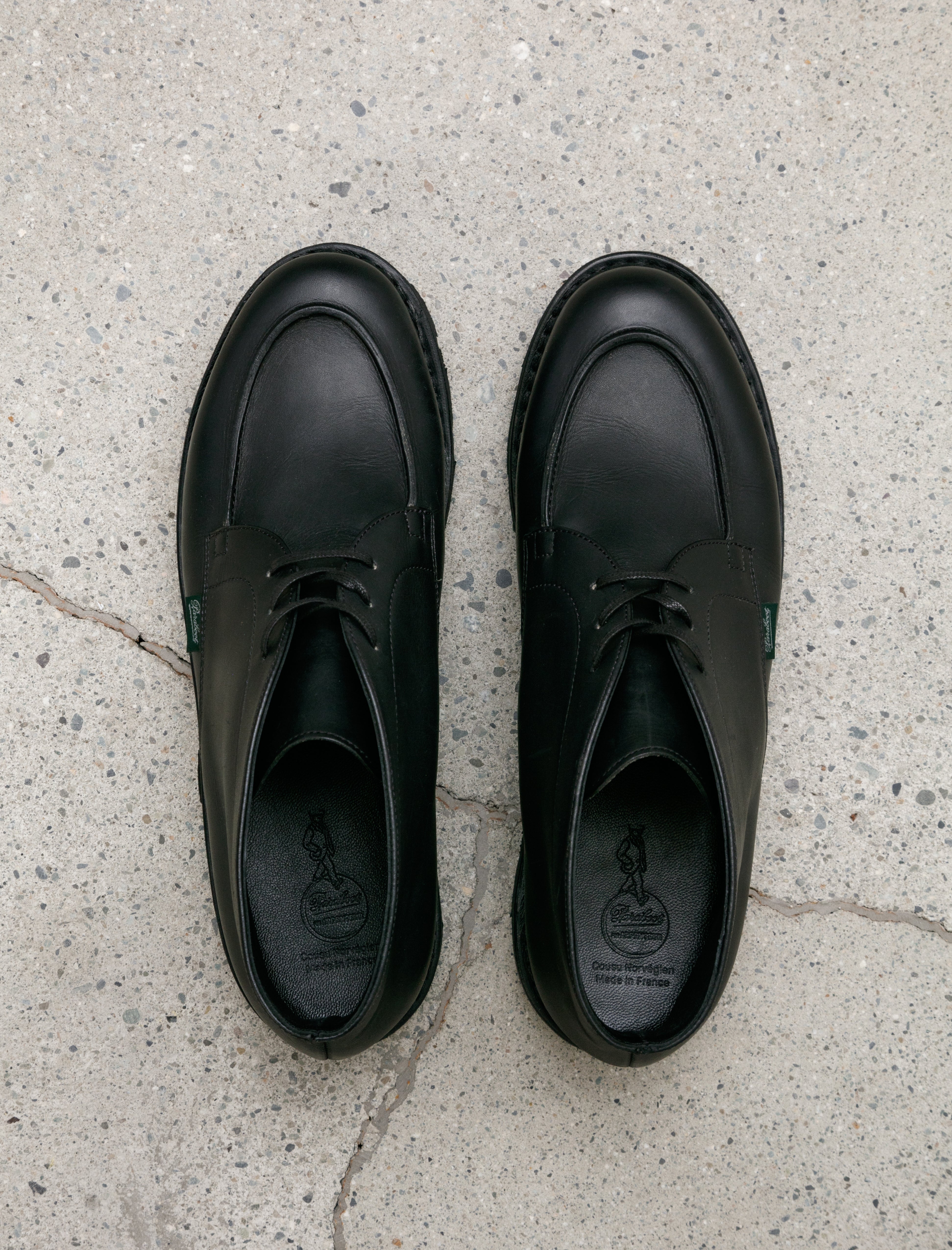 Arpenteur x Paraboot Chukka Smooth Leather Black