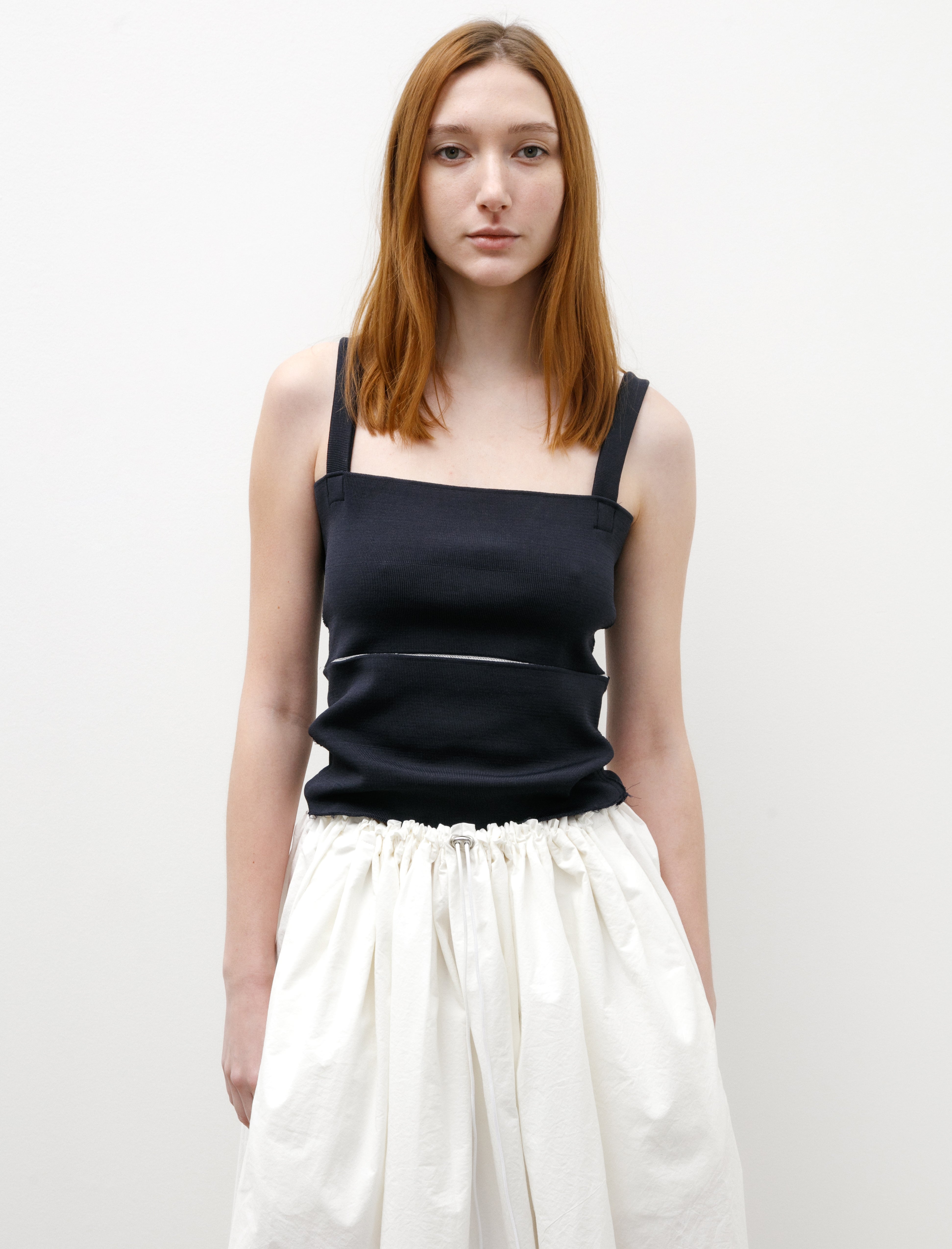 Camiel Fortgens Linked Rib Top Navy