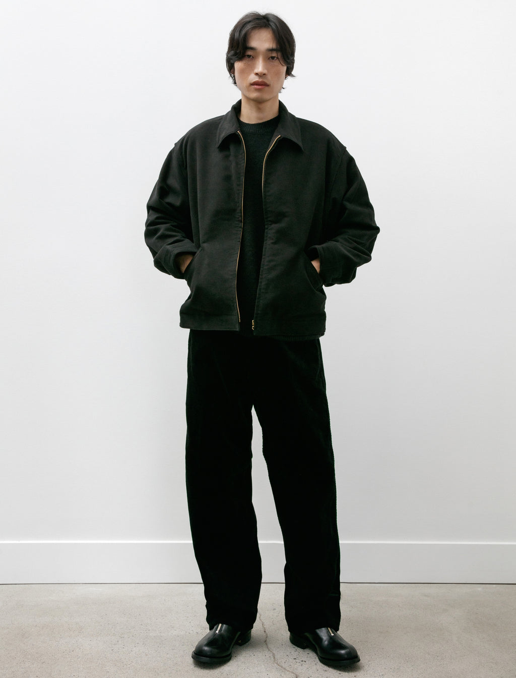 Comoli Corduroy Work Pants Black – Neighbour