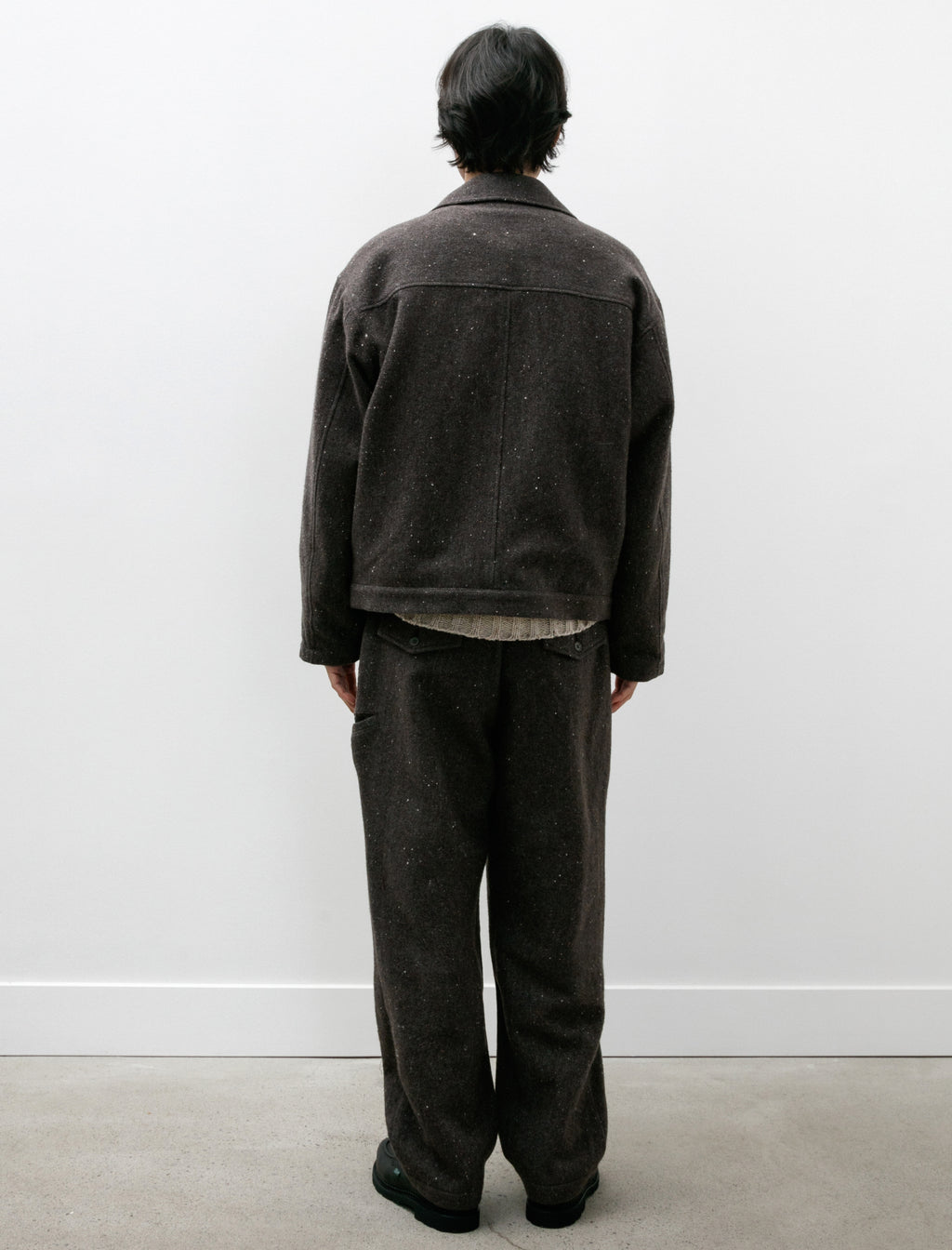 Polyploid Marine Pants B Grey Nep Wool – Neighbour