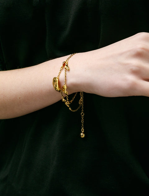 Lemaire Estampe Bracelet Old Gold