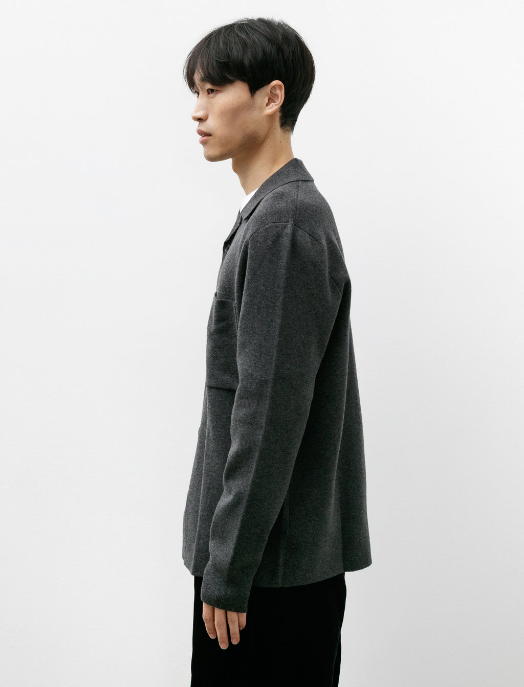 Norse Projects Nicolai Merino Cotton Milano Jacket Dark Grey