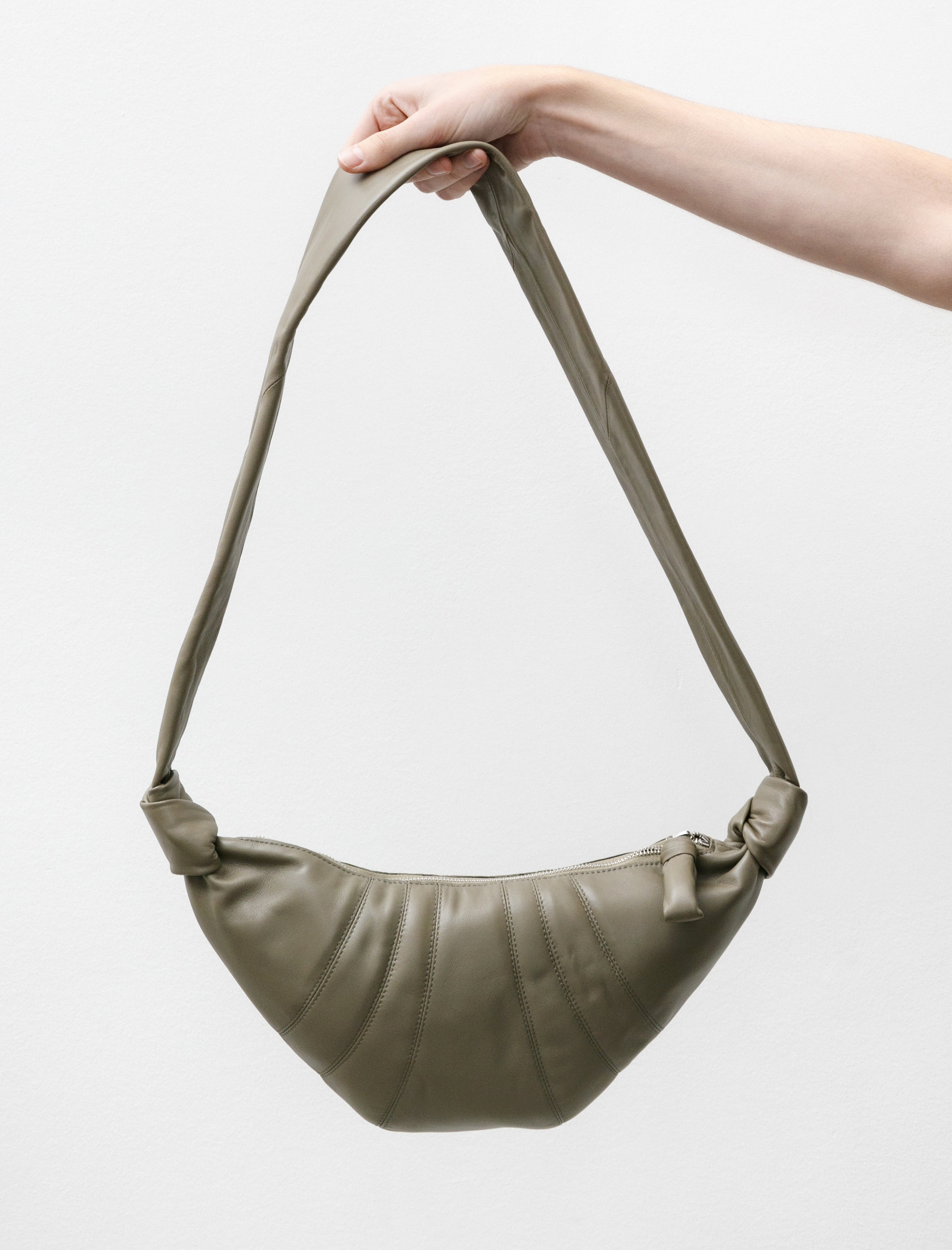 Lemaire Small Croissant Bag Dark Sage