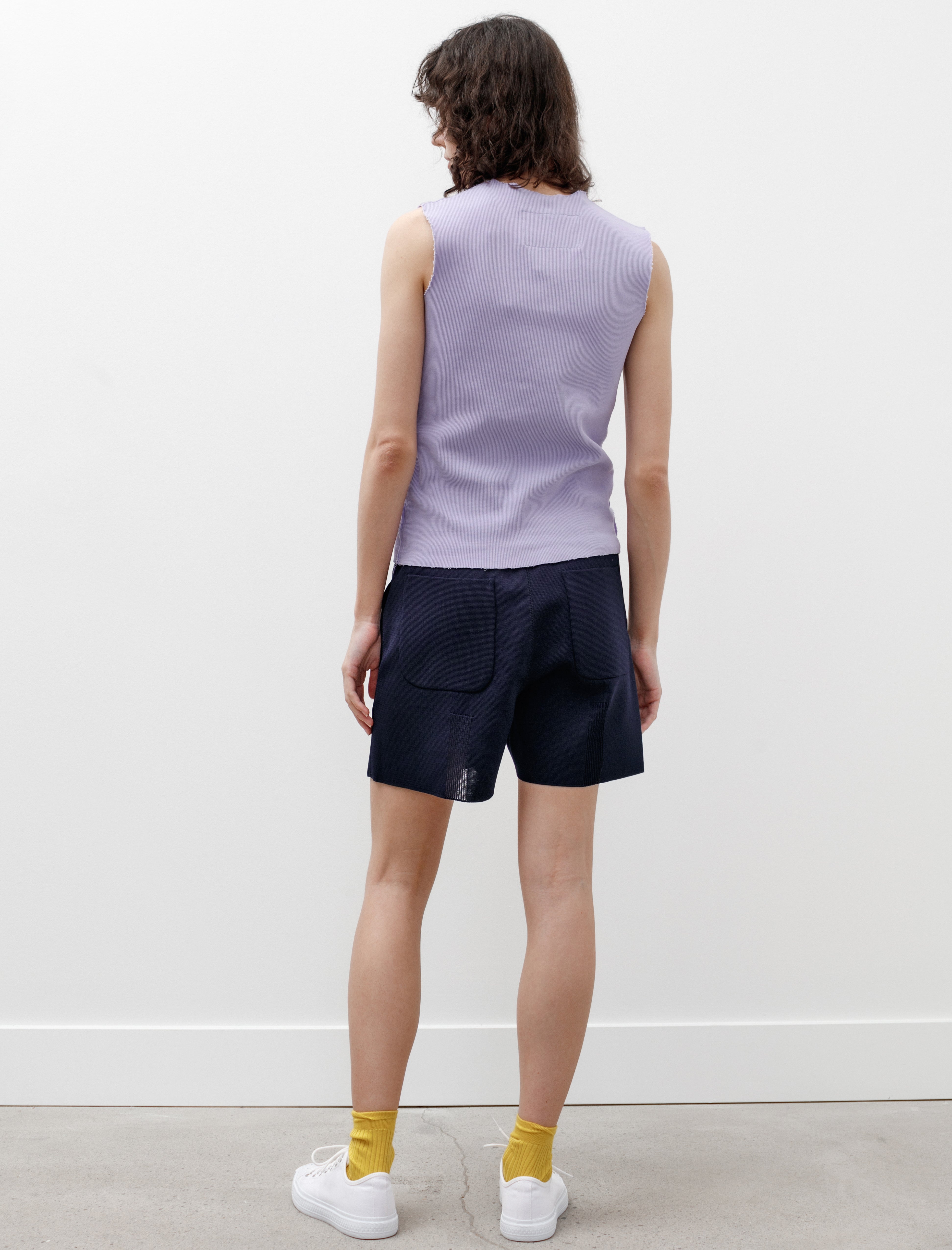 CFCL High Twist Milan Knit Shorts Navy