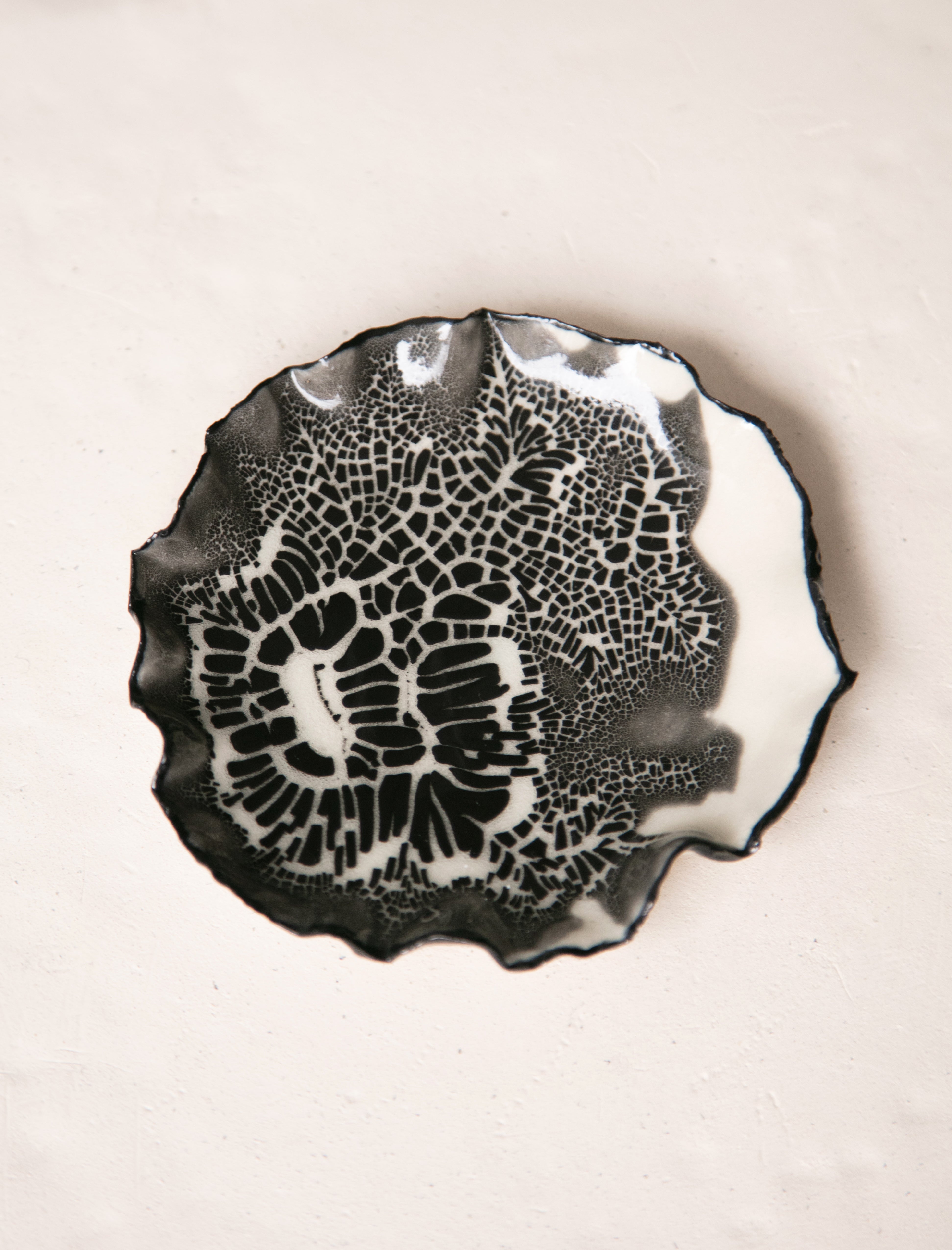 Trinket Trinket Dish White Black