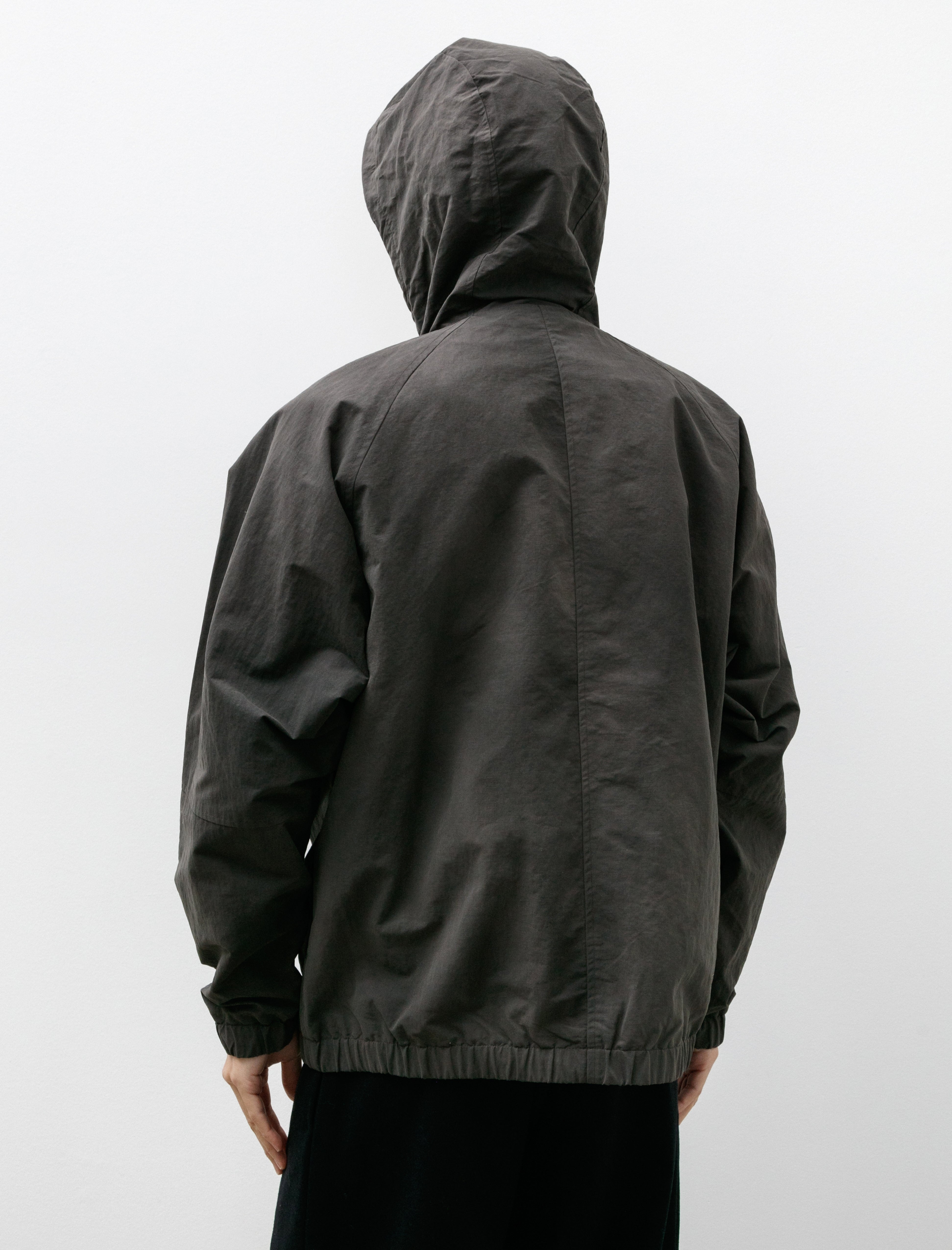 Norse Projects Herluf Wave Dye Nylon Windbreaker Black