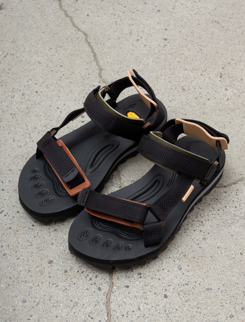 Hender Scheme Webb Leather Sport Sandals Multi Brown