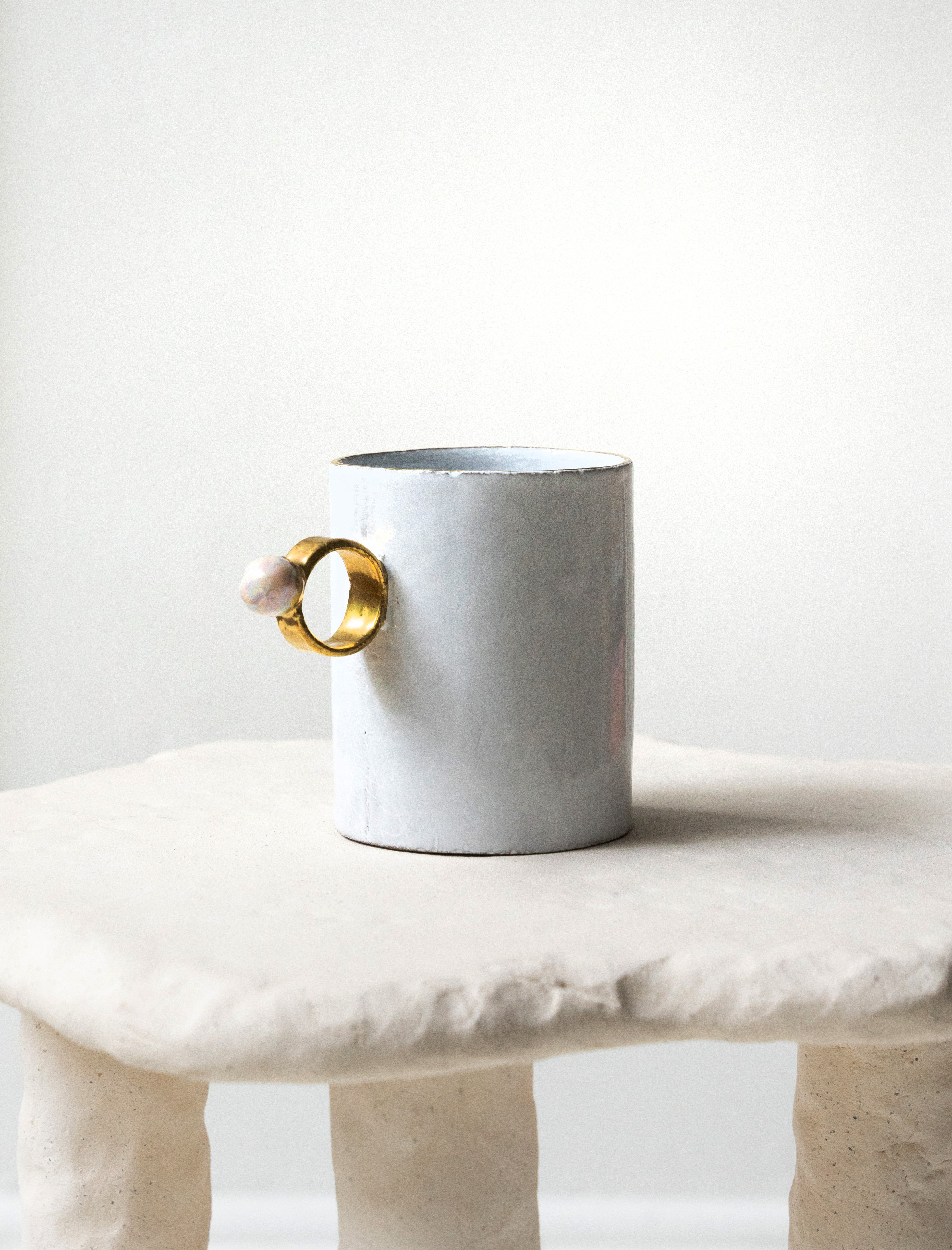 Astier de Villatte Pearl Ring Cup
