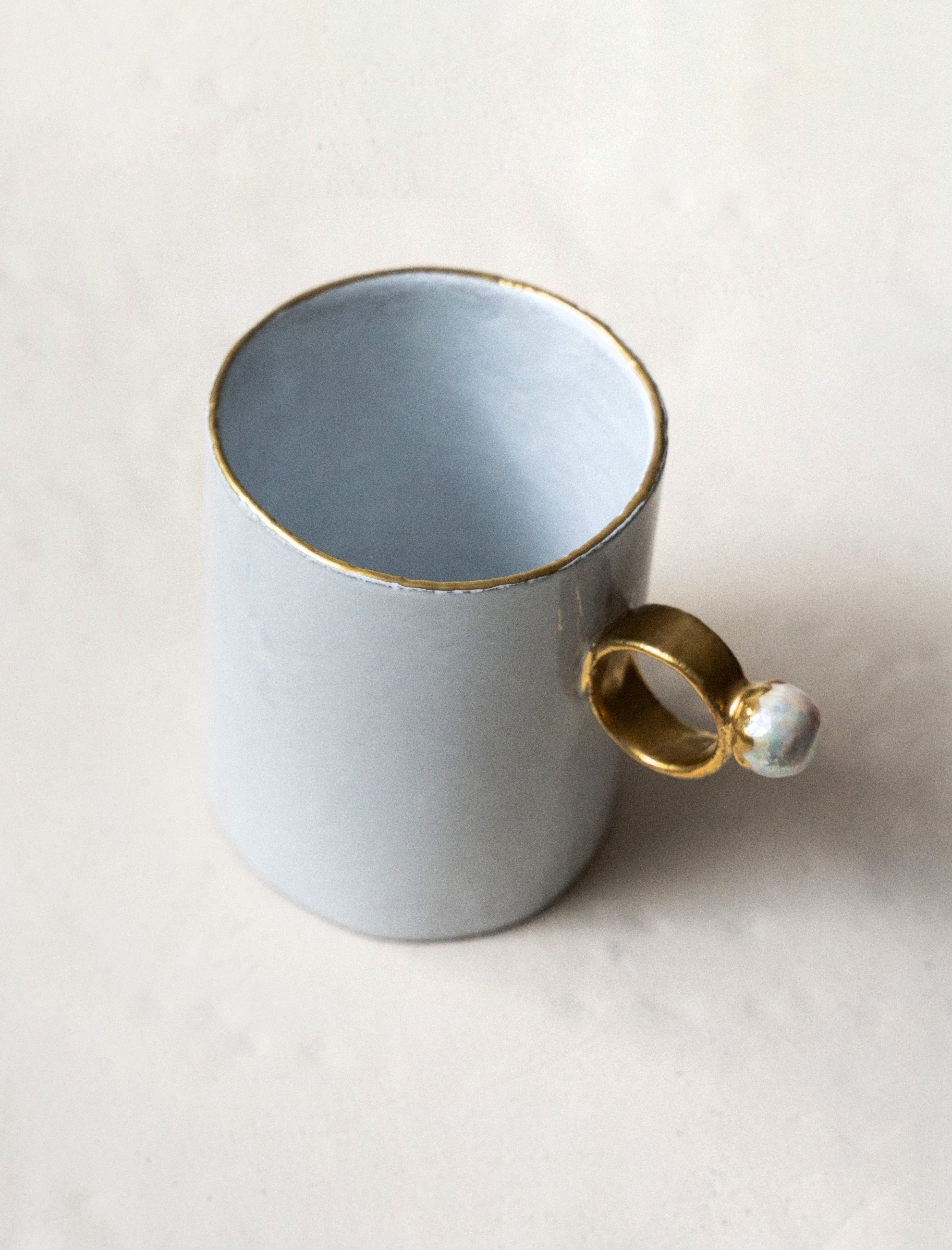 Astier de Villatte Pearl Ring Cup
