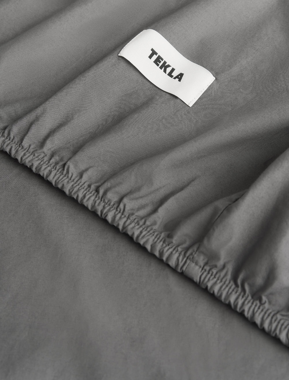 Percale Fitted Sheet Dark Taupe