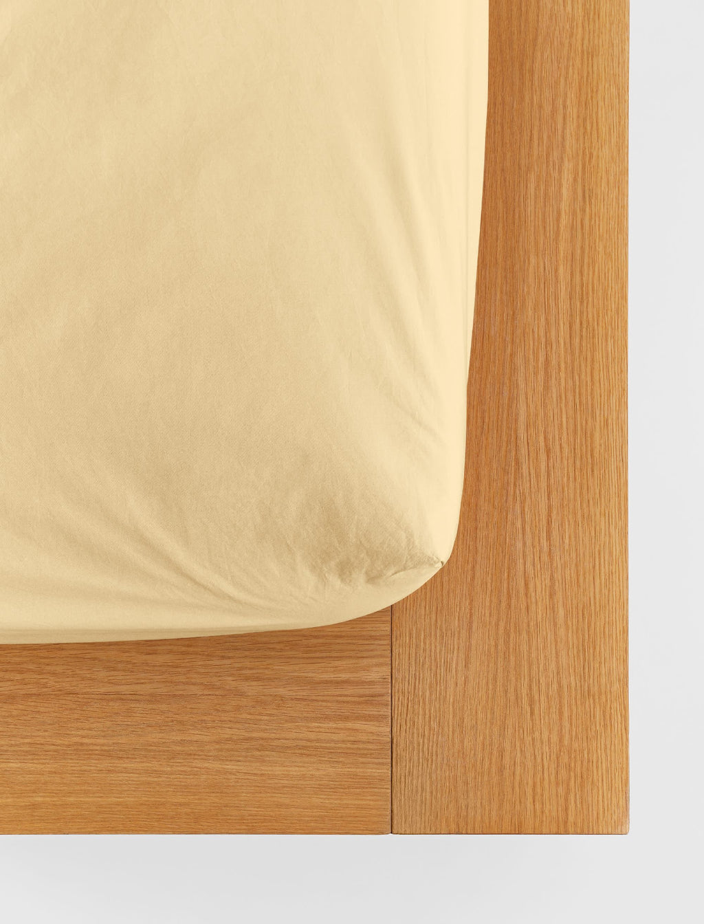 Tekla Percale Fitted Sheet Shaded Yellow – Neighbour