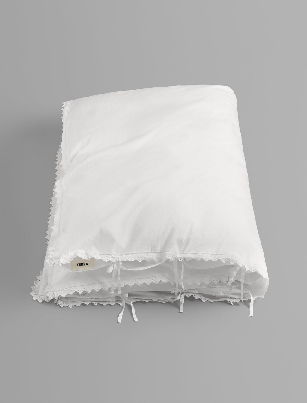 Tekla Percale Double Duvet Cover Broderie Anglaise Anais Broken