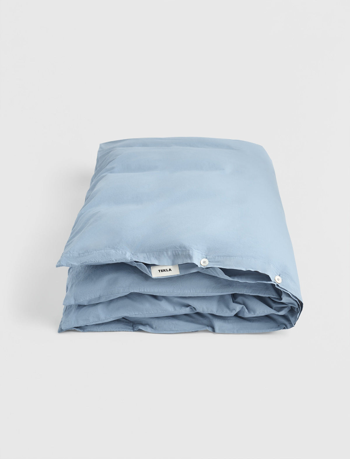 Percale Double Duvet Cover French Blue
