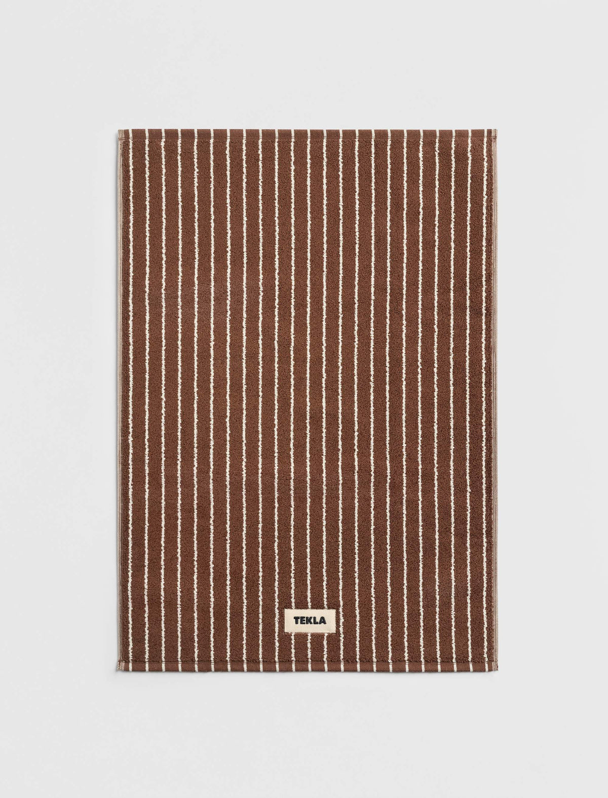 Heavyweight Cotton Bath Mat Rust Stripes
