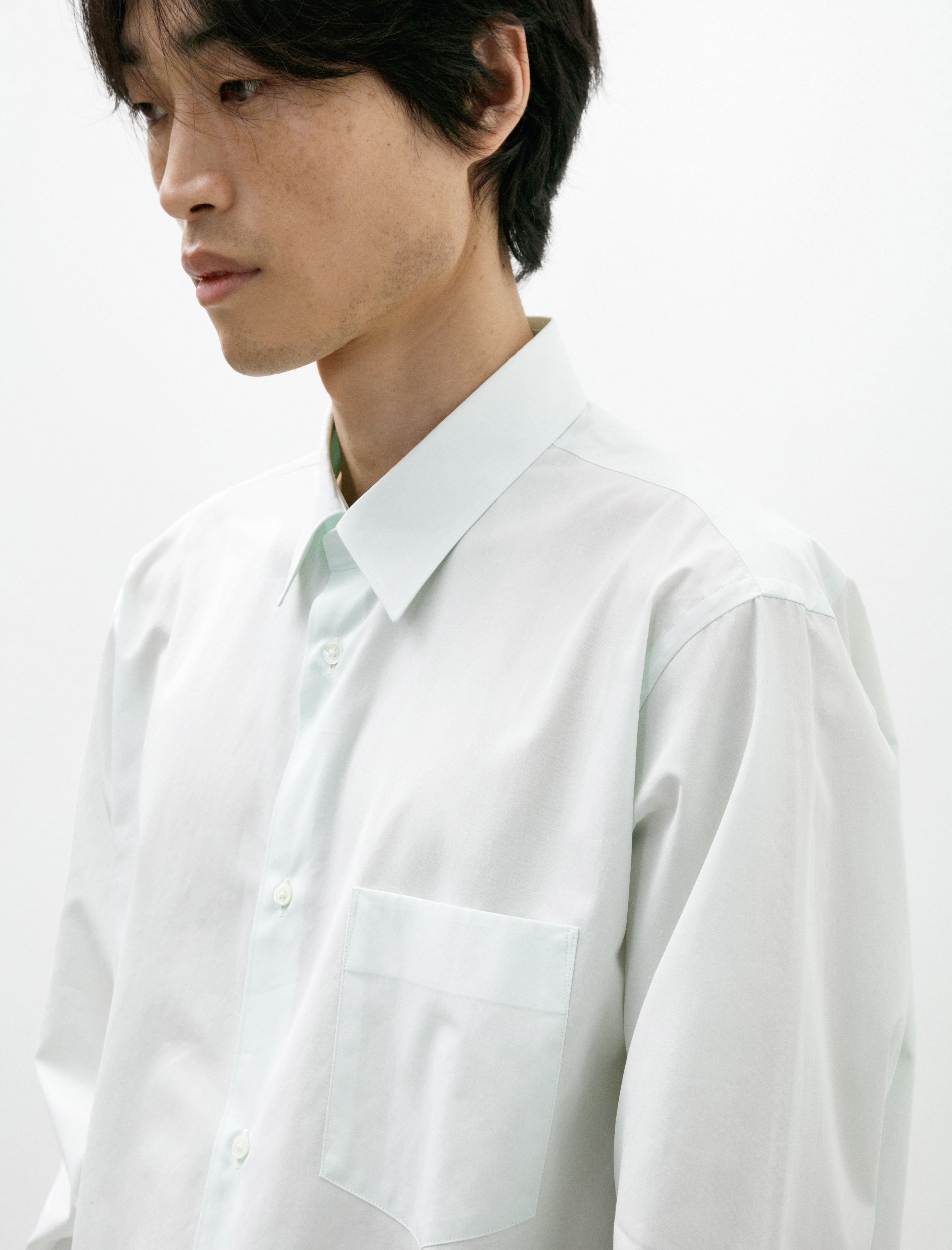 Graphpaper ALUMO for GP Regular Collar Shirt Pale Green