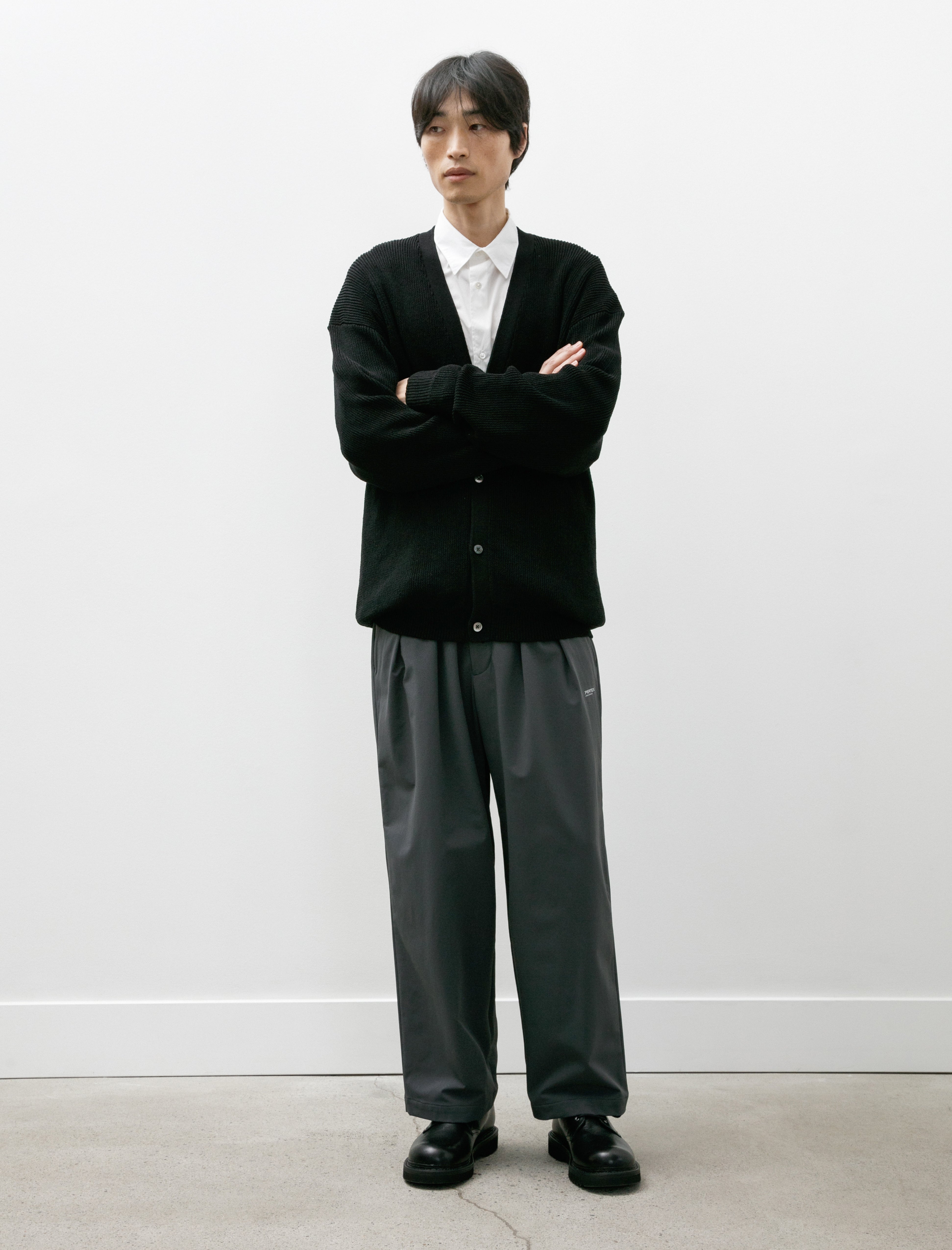 PERTEX Equilibrium Two Tuck Wide Pants Asphalt