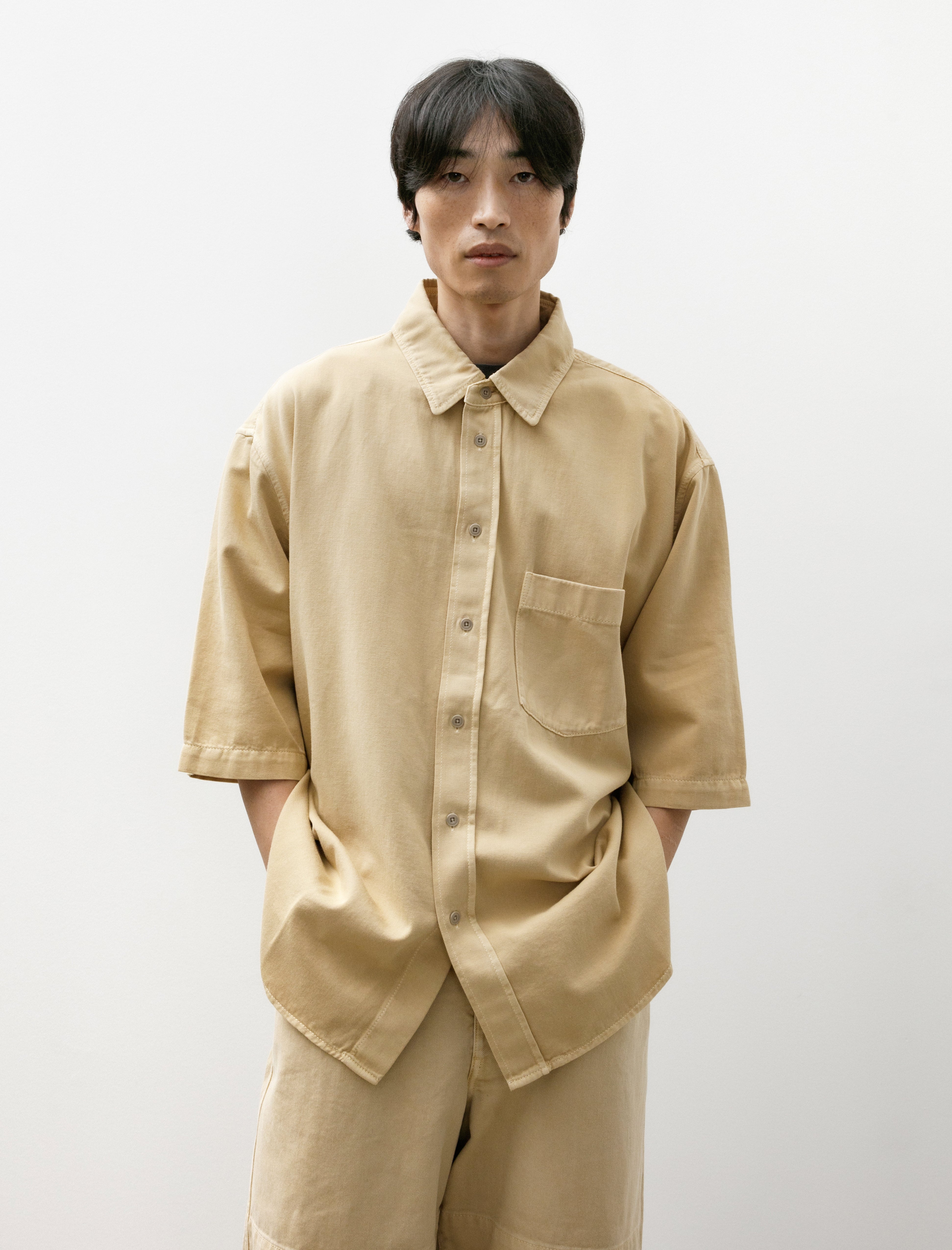 Lemaire SS Denim Shirt Custard