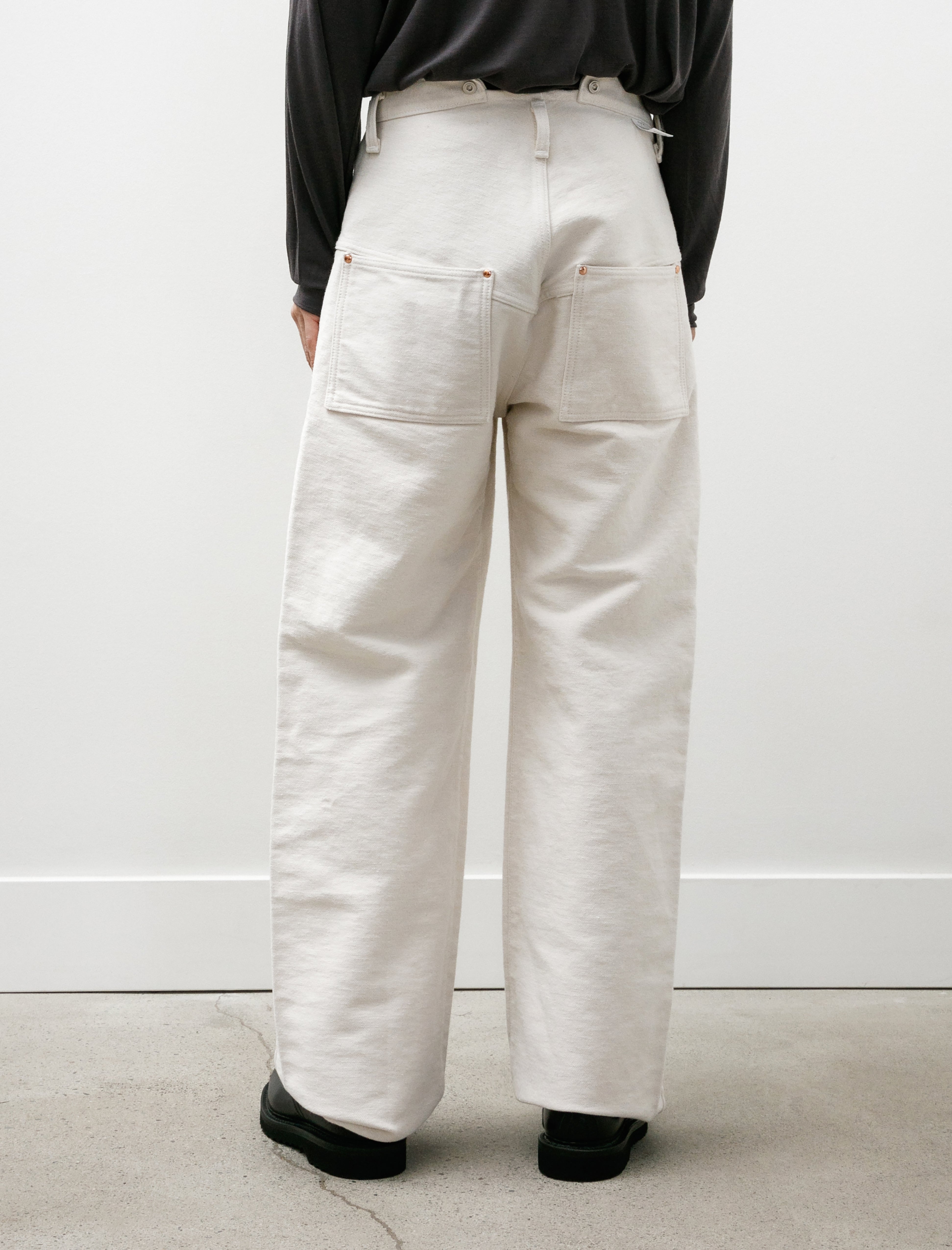 Tender 156 Split Back Jeans Ecru Broken Twill Rinsed