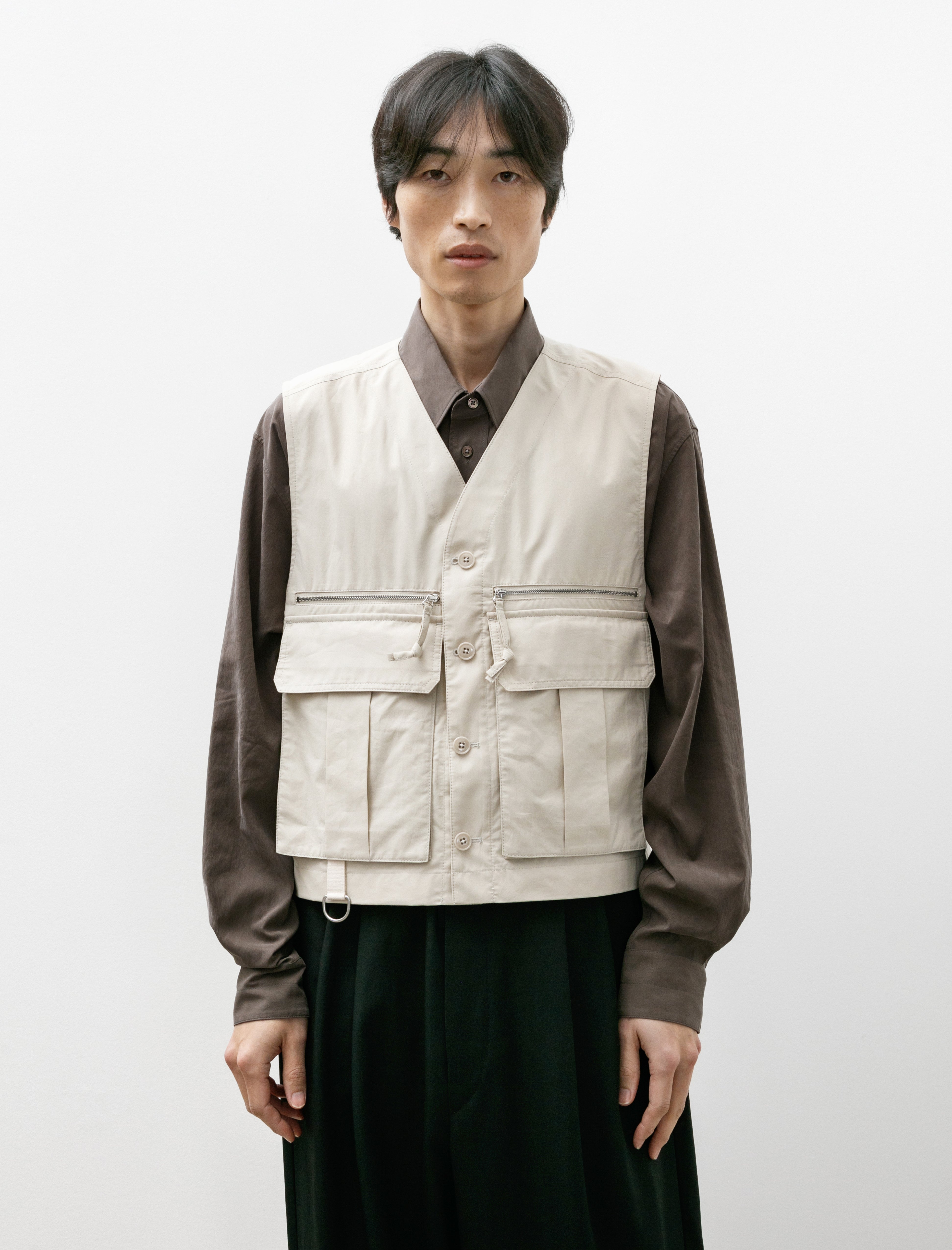 Lemaire Technical Gilet Stone Beige