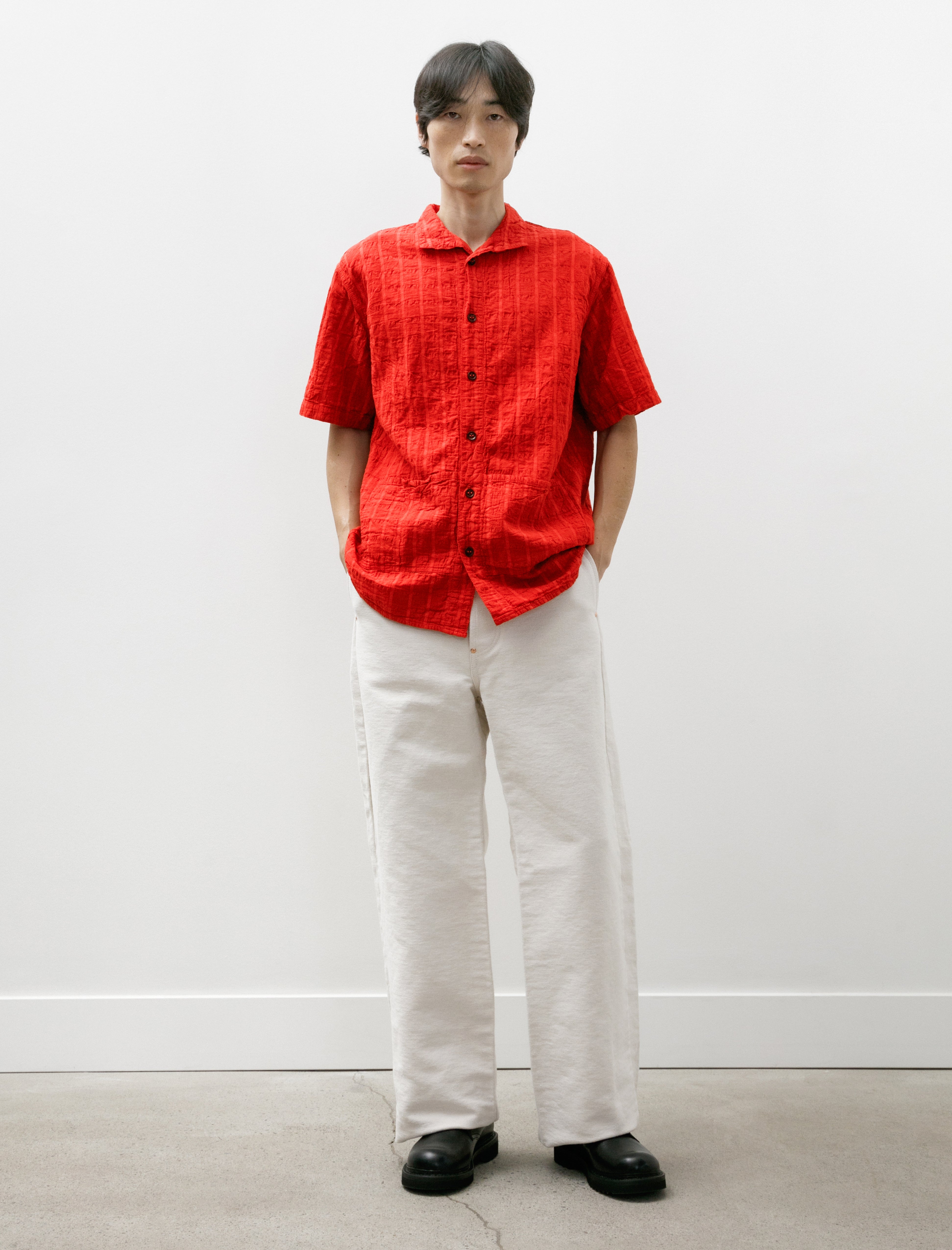 Tender 156 Split Back Jeans Ecru Broken Twill Rinsed