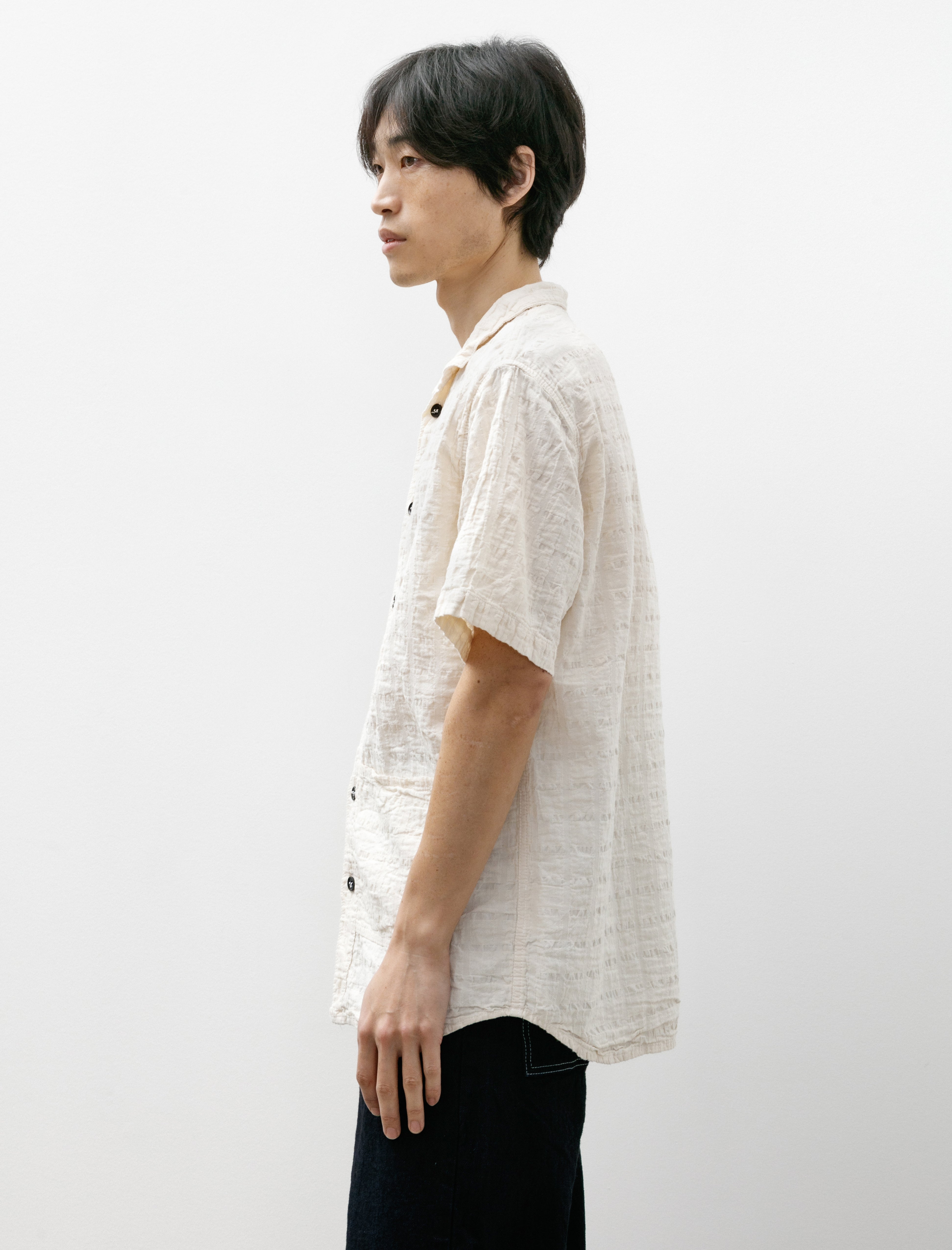 Tender 469 Short Sleeve Flipped Collar Shirt Airbag Cambric Rinsed