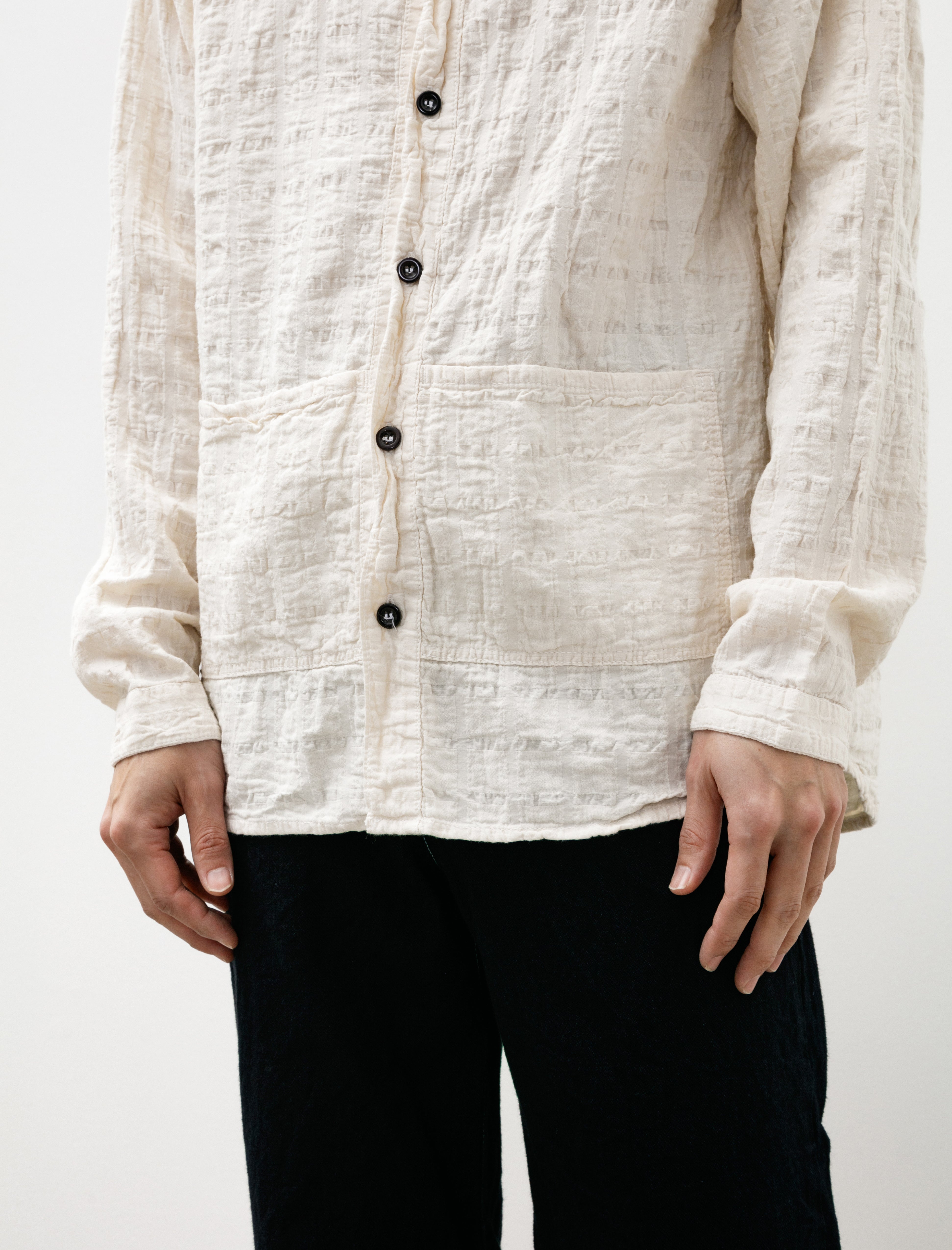 Tender 468 Flipped Collar Shirt Airbag Cambric Rinsed