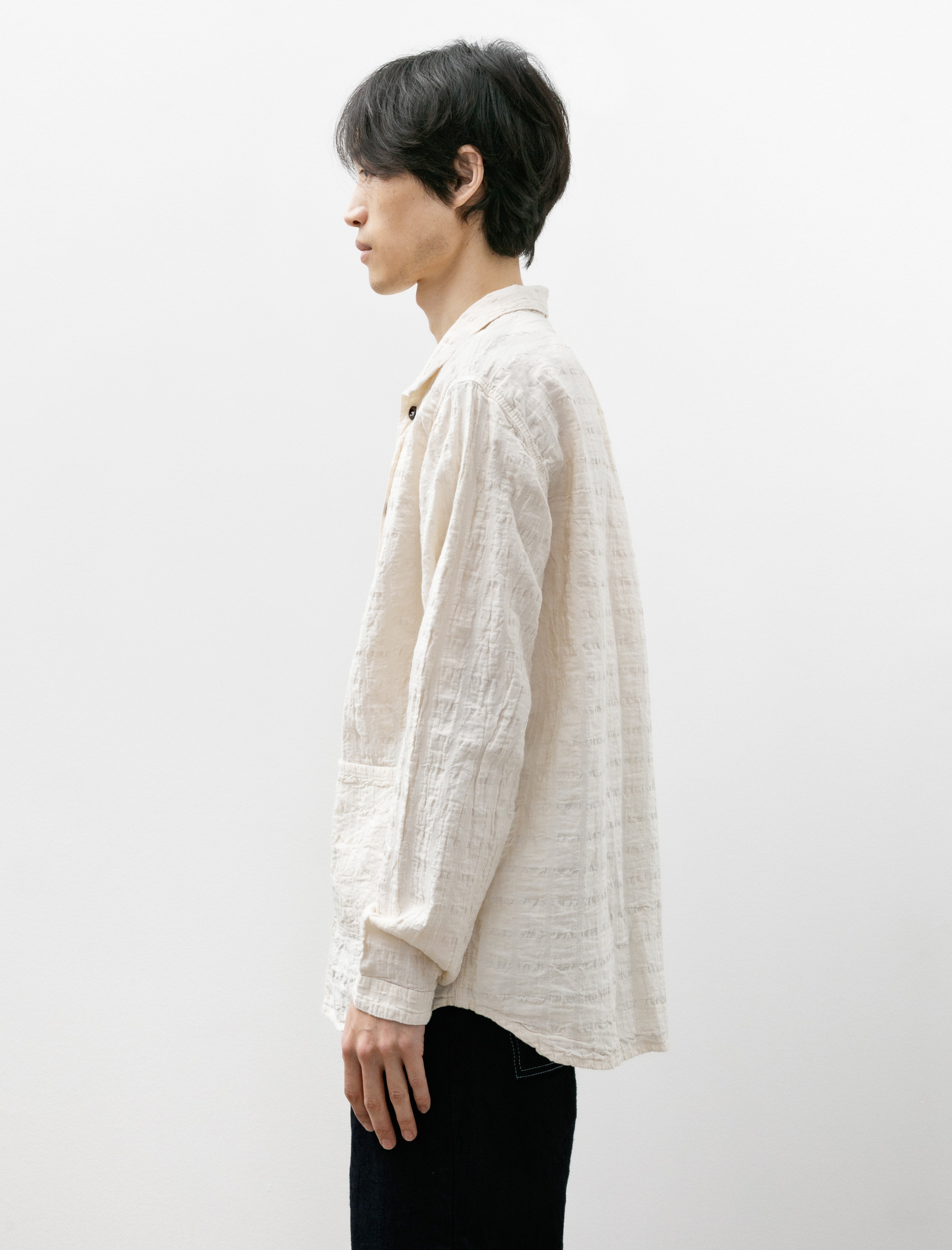 Tender 468 Flipped Collar Shirt Airbag Cambric Rinsed