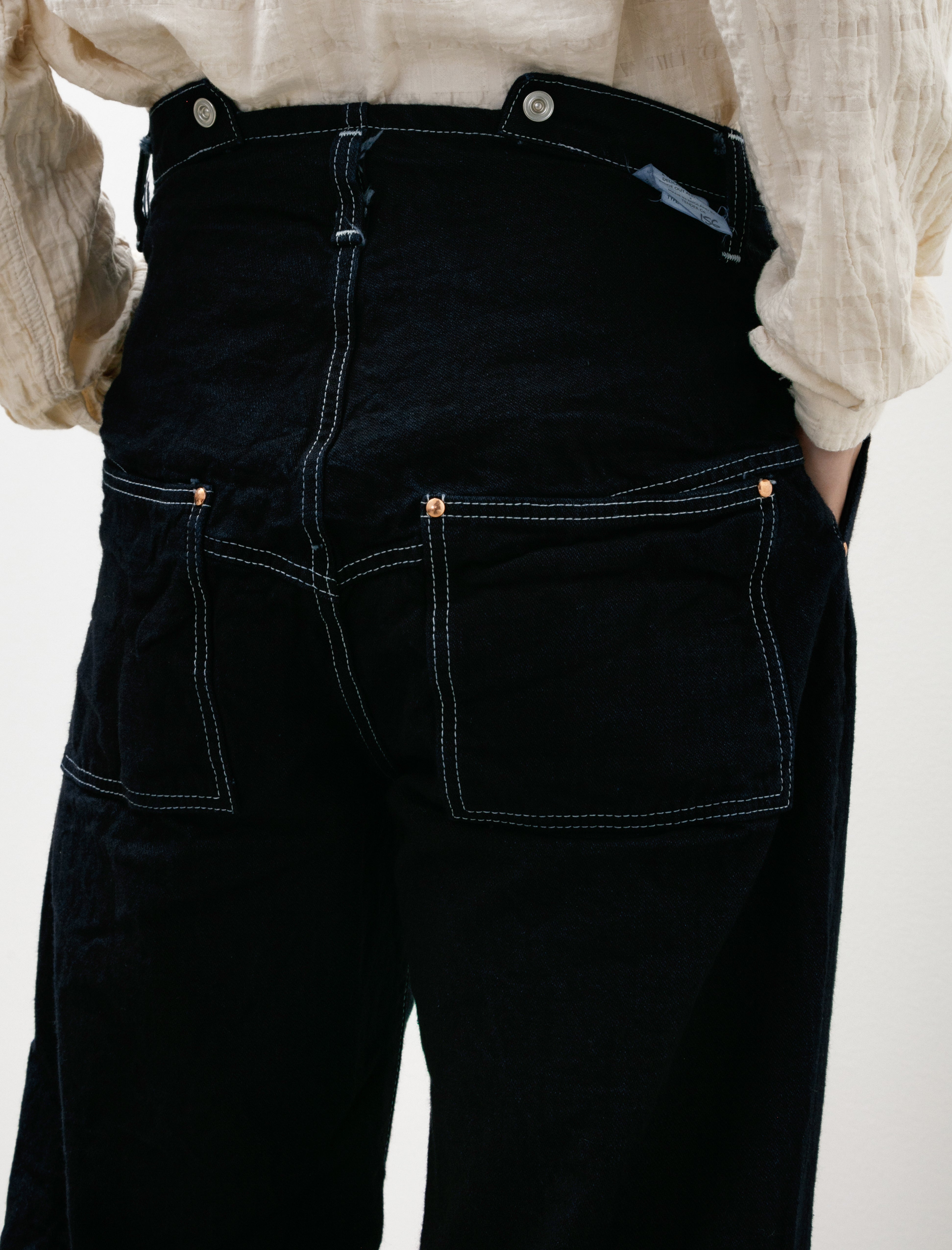 Tender 156 Split Back Jeans Double Indigo Broken Twill