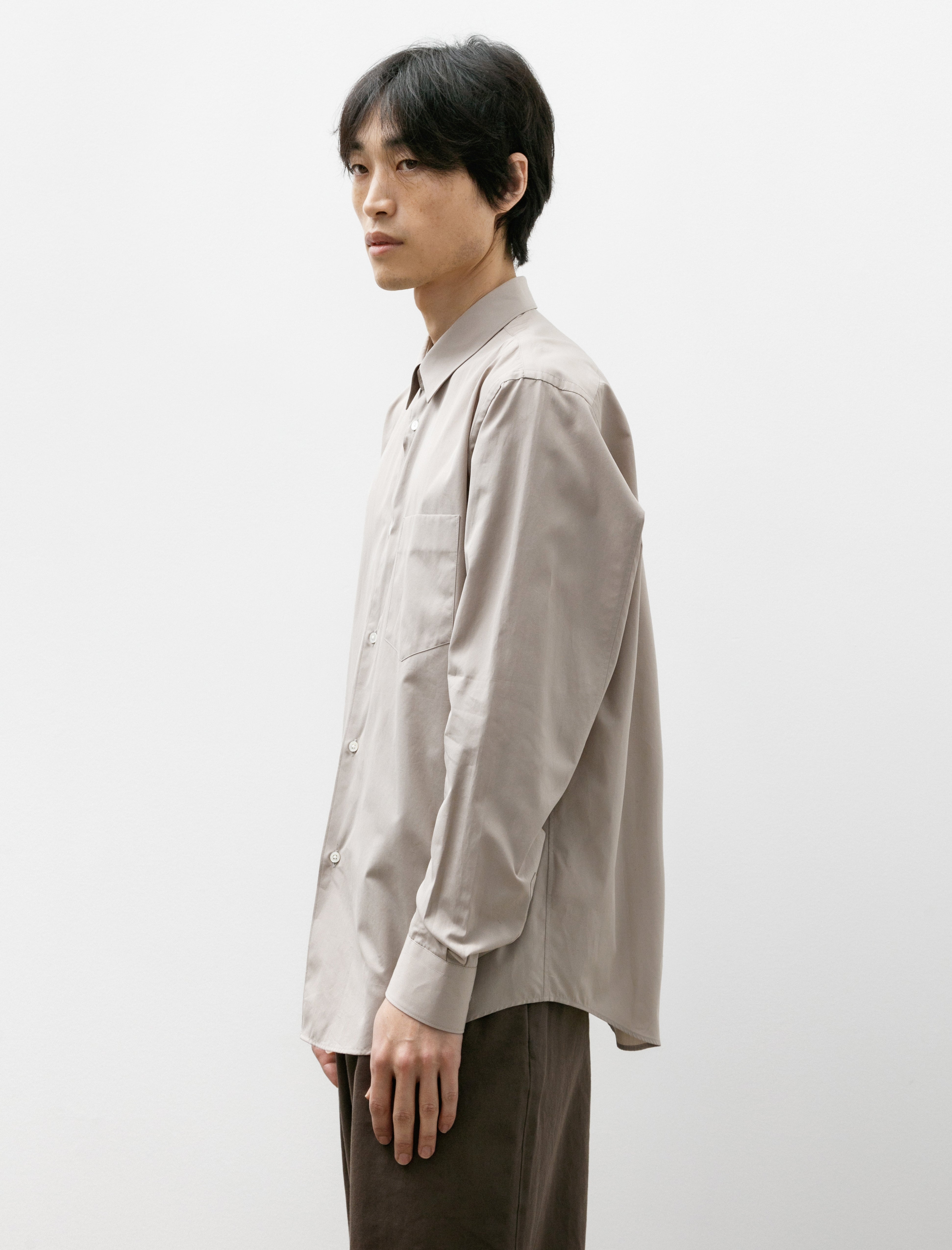 Graphpaper ALUMO for GP Regular Collar Shirt Beige