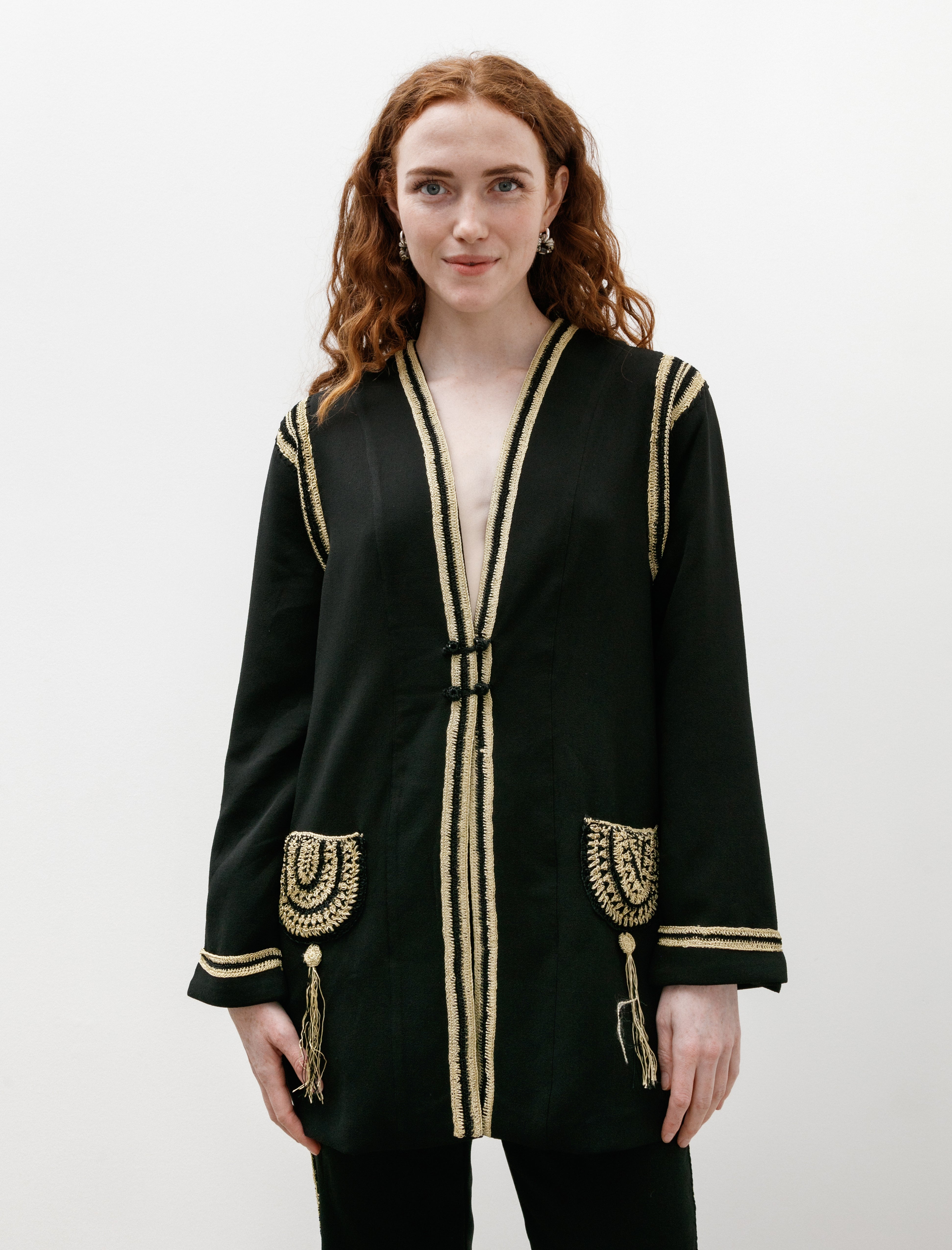 Bode Weedy Crochet Jacket