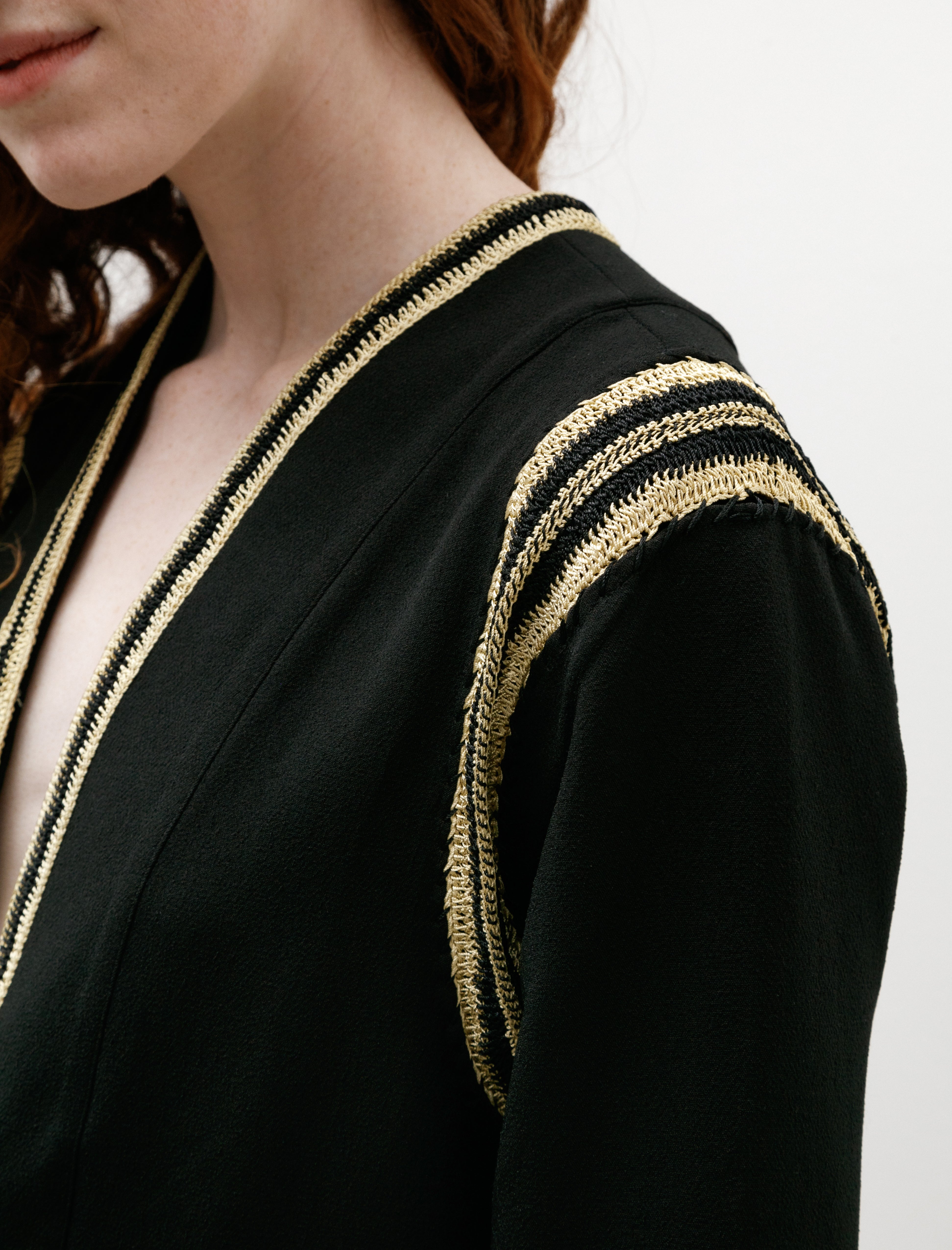 Bode Weedy Crochet Jacket