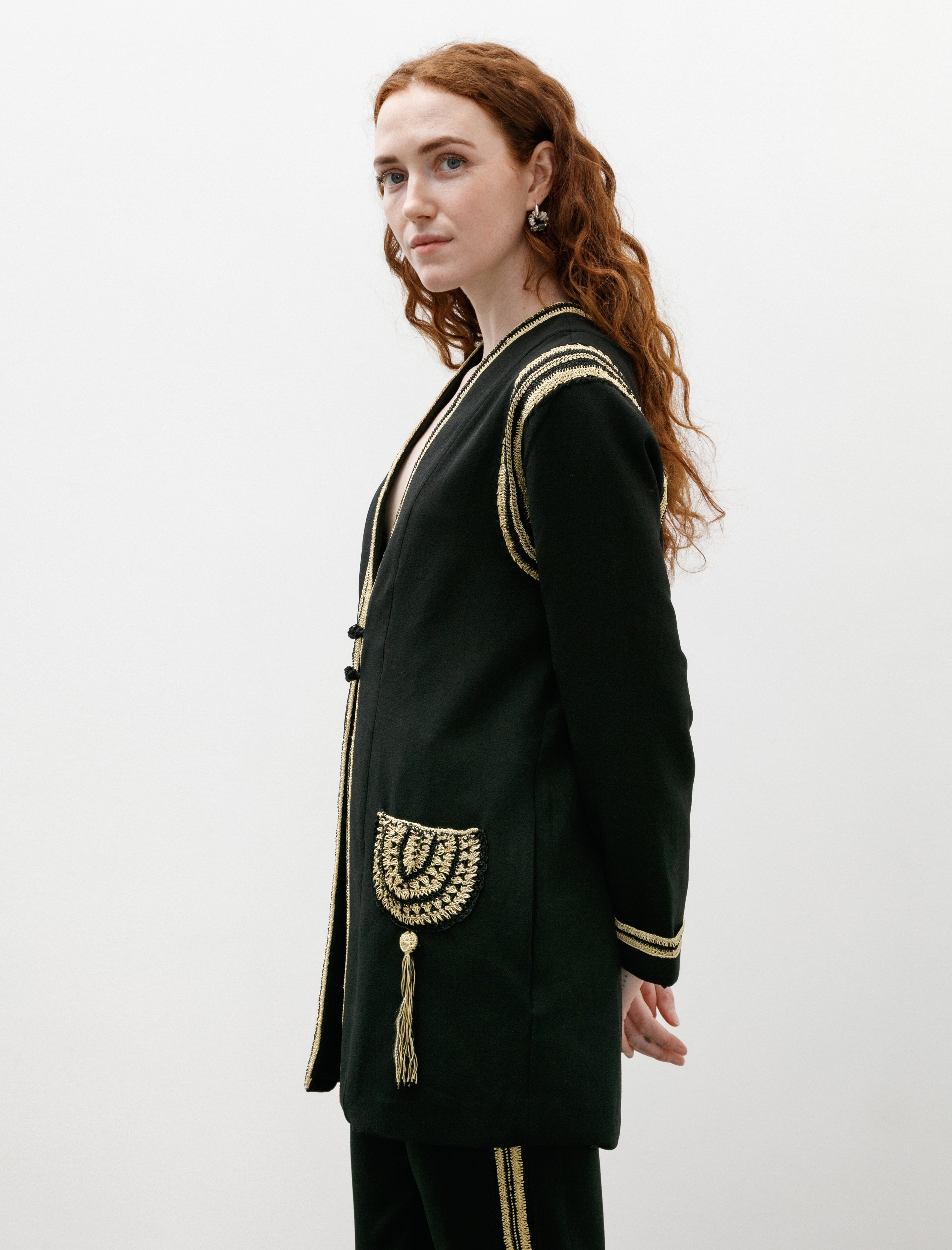 Bode Weedy Crochet Jacket