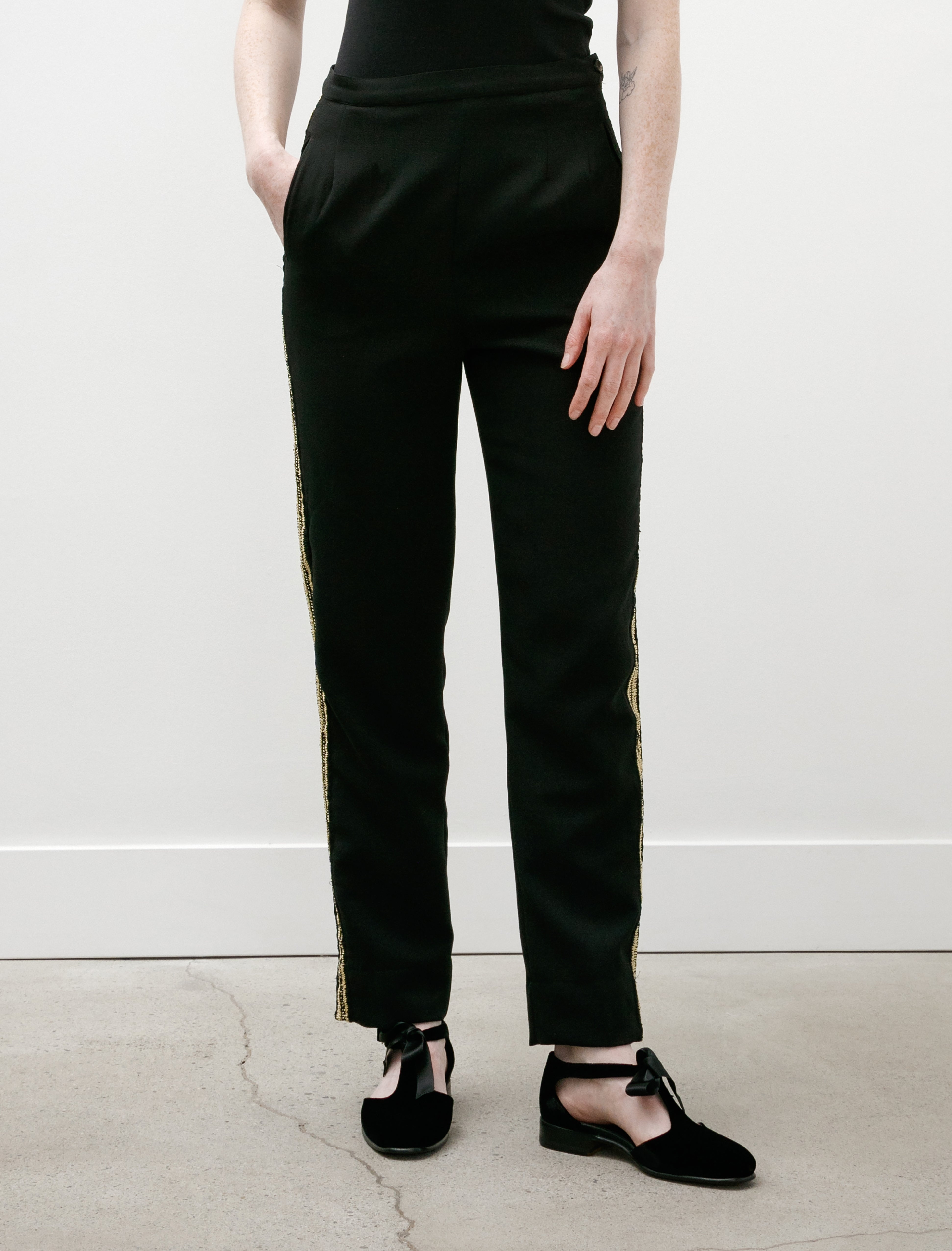 Bode Weedy Crochet Trousers