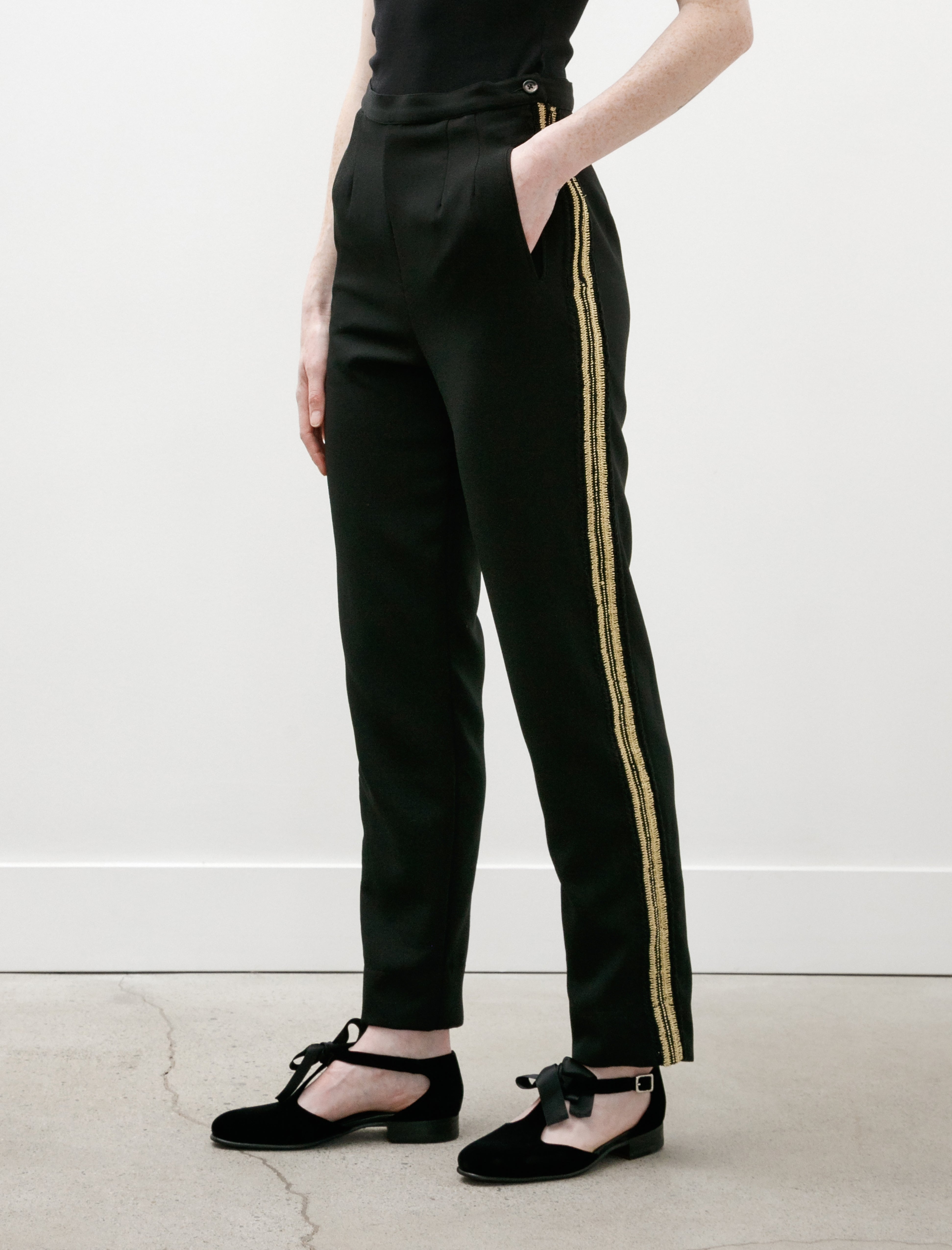 Bode Weedy Crochet Trousers